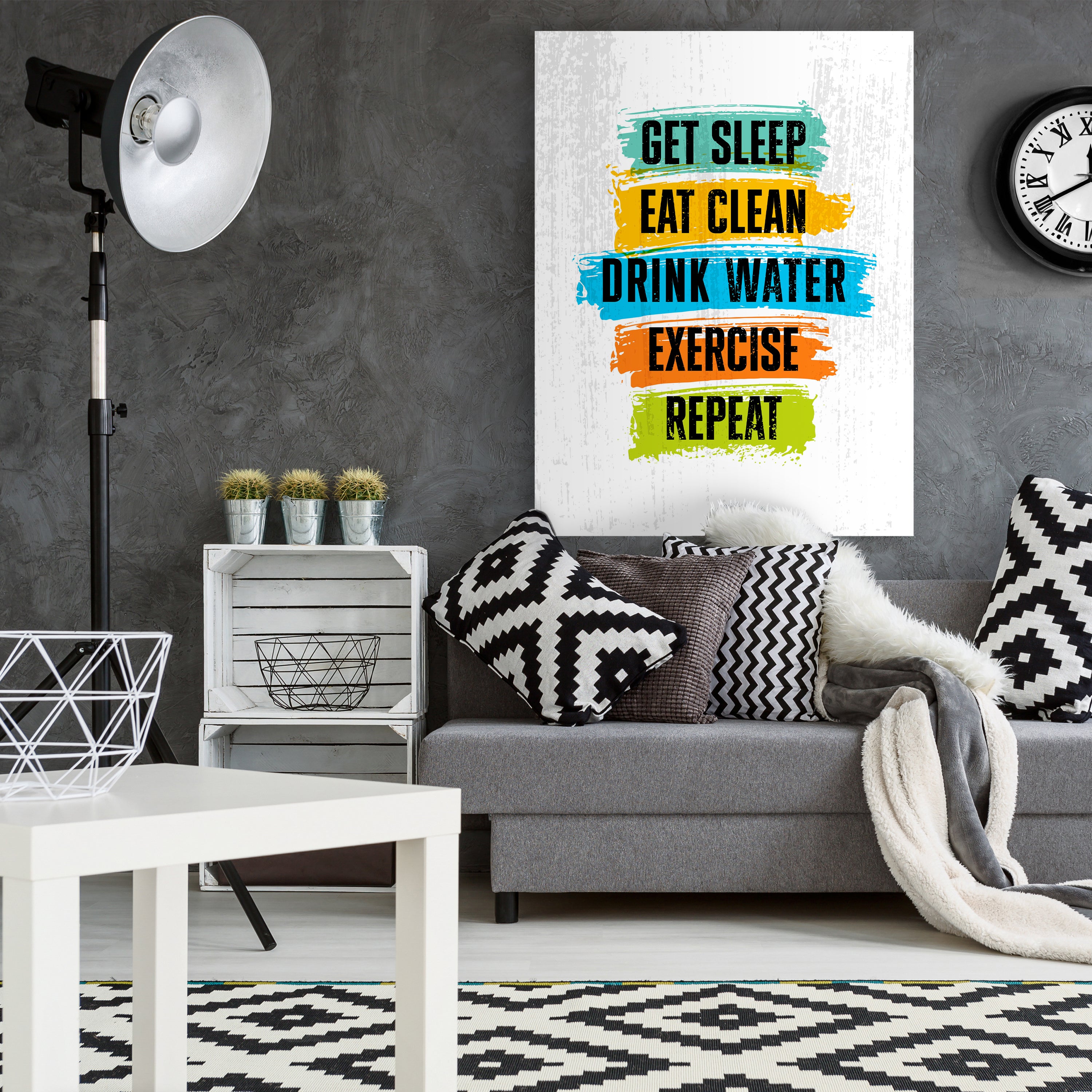 Leinwandbild Motivation, Hochformat, Tagesplan M0070 kaufen - Bild 2