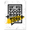 Leinwandbild Motivation, Hochformat, Good Body M0074