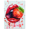 Canvas Art 260 g/m² - Mural with Woman's Lips - M0075