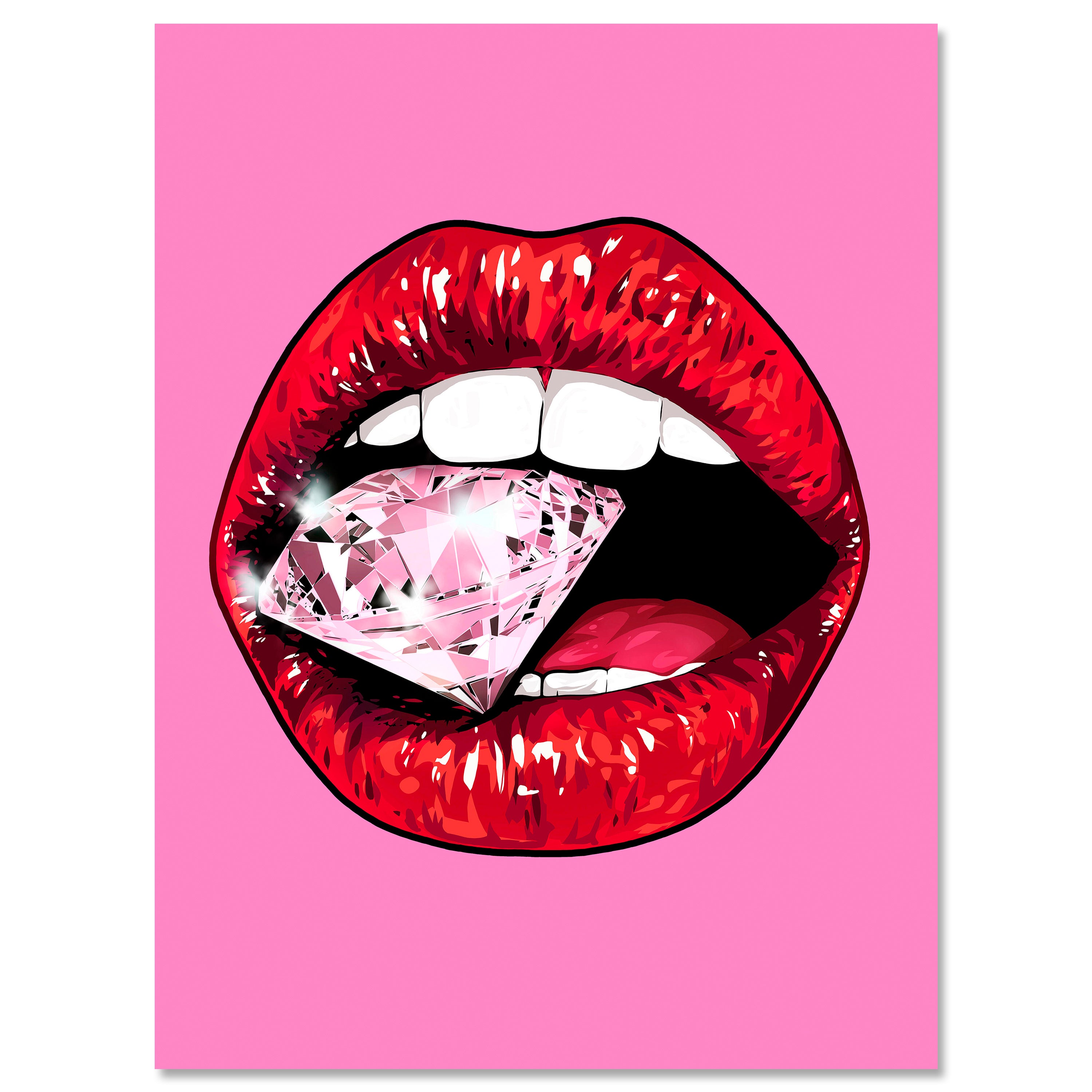 Leinwandbild Frauen Lippen M0077 kaufen - Bild 1