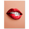 Toile Art 260 g/m² - Murale avec des lèvres de femme - M0078
