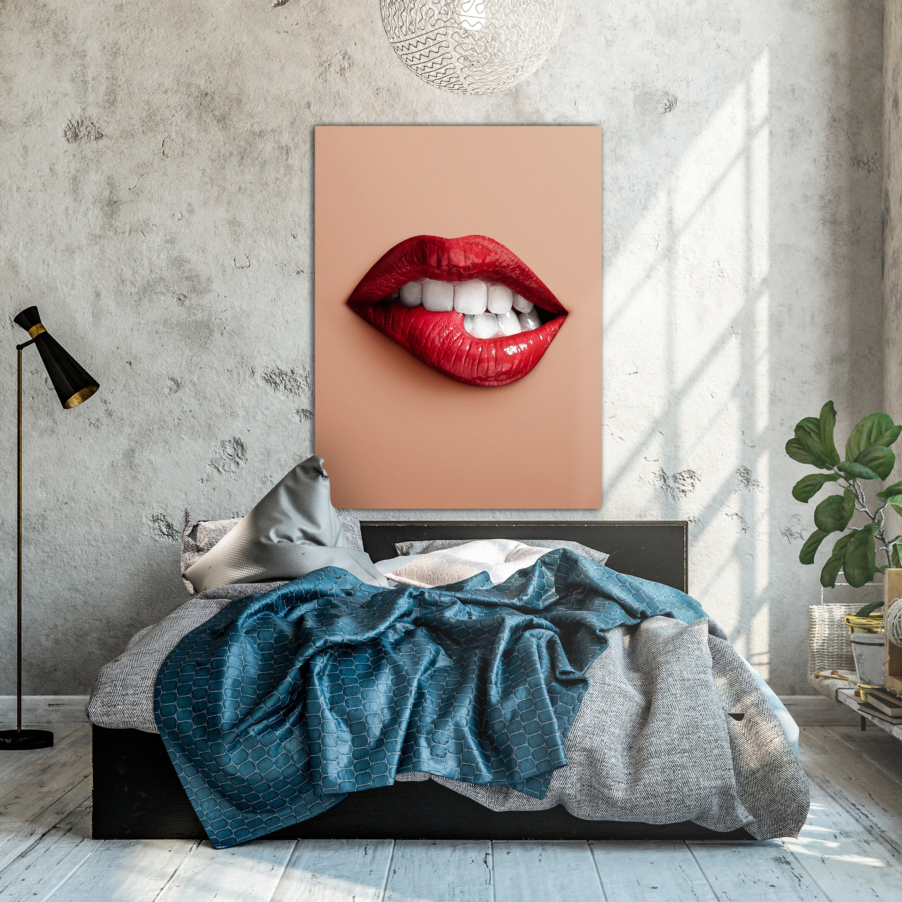 Leinwandbild Frauen Lippen M0078 kaufen - Bild 2
