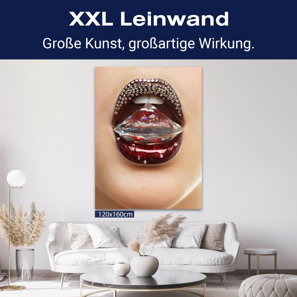 Leinwandbild Frauen Lippen M0079 kaufen - Bild 9