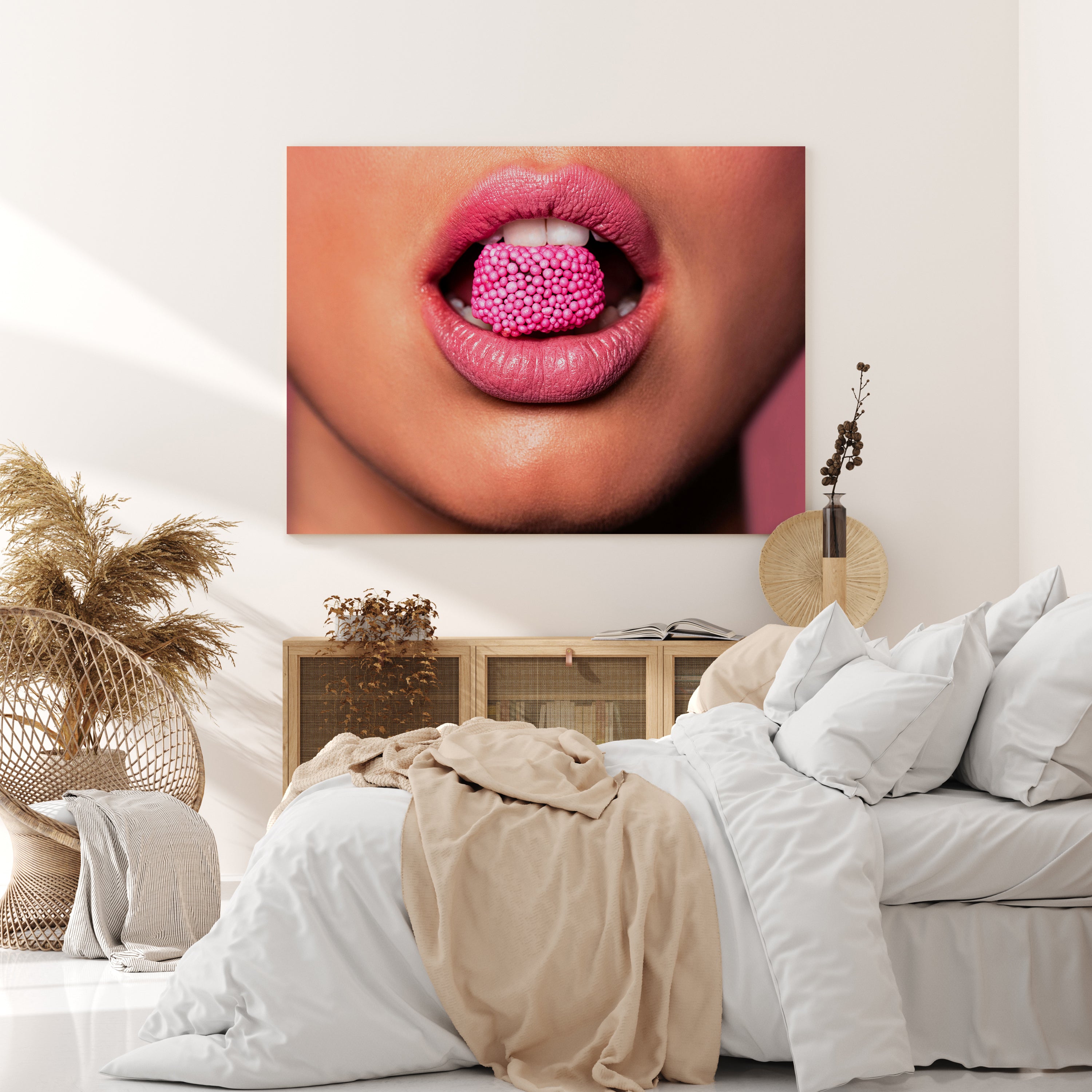 Leinwandbild Frauen Lippen M0080 kaufen - Bild 2