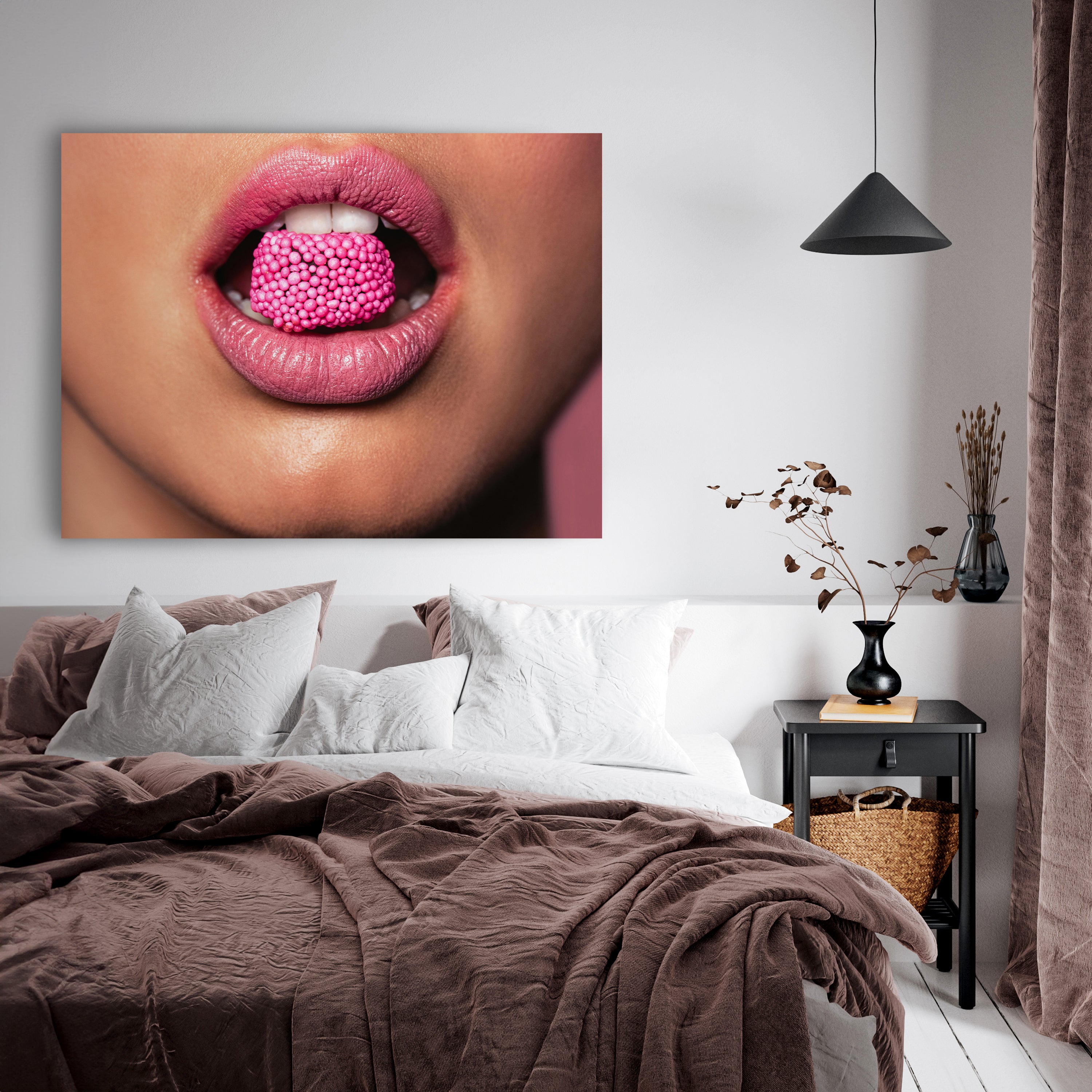 Leinwandbild Frauen Lippen M0080 kaufen - Bild 3