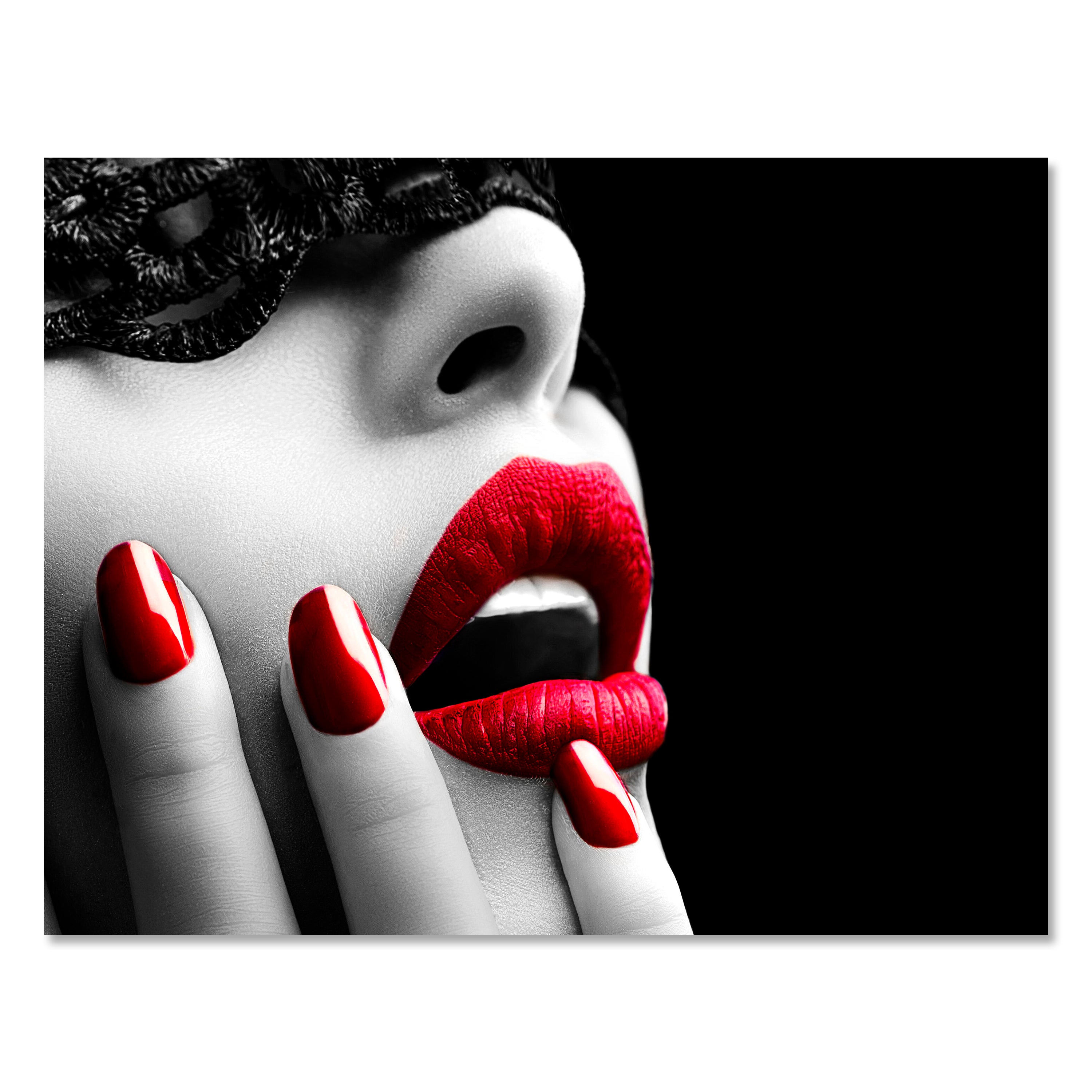 Leinwandbild Frauen Lippen M0084 kaufen - Bild 1
