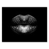 Canvas Art 260 g/m² - Mural with Woman Lips - M0085