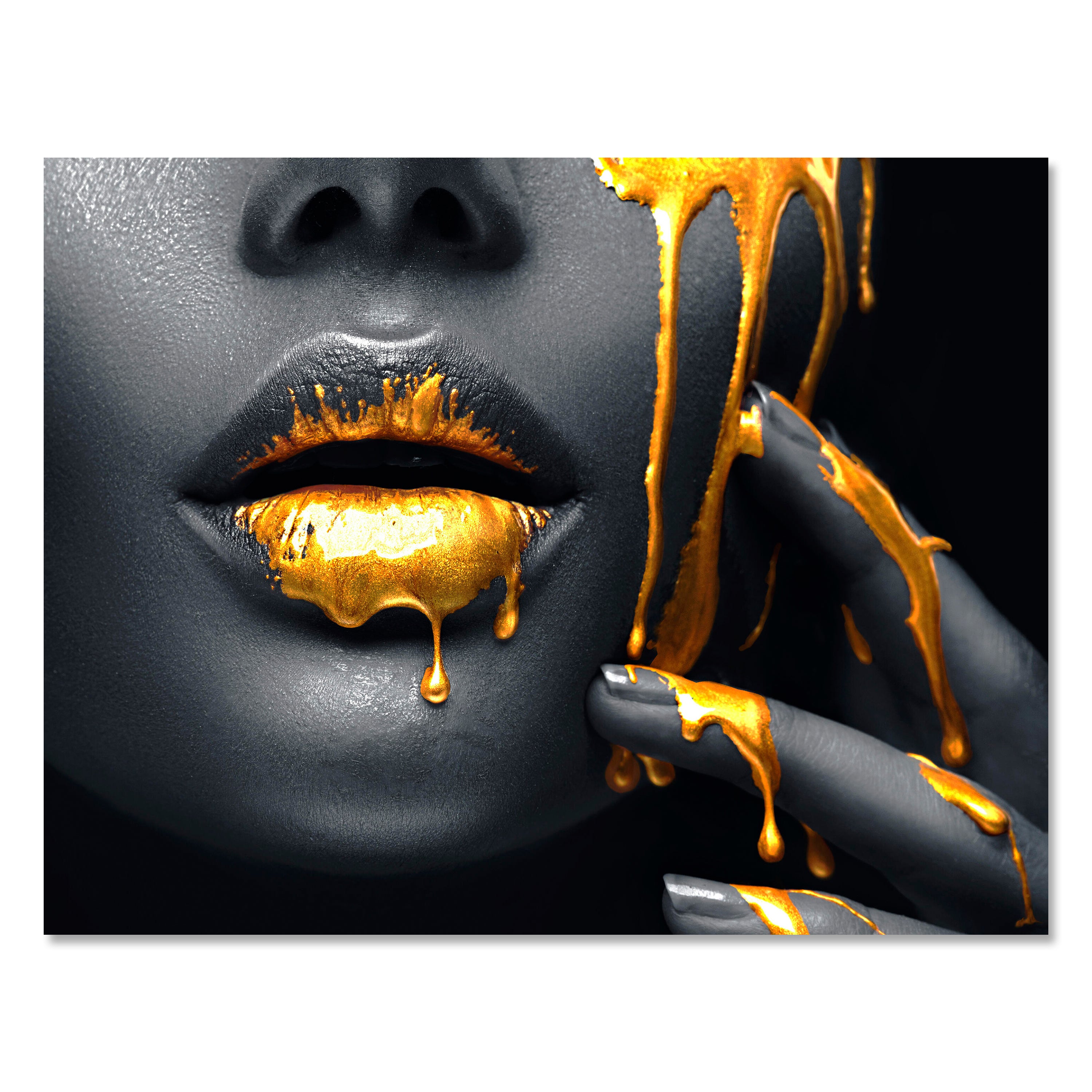 Leinwandbild Frauen Lippen M0086 kaufen - Bild 1