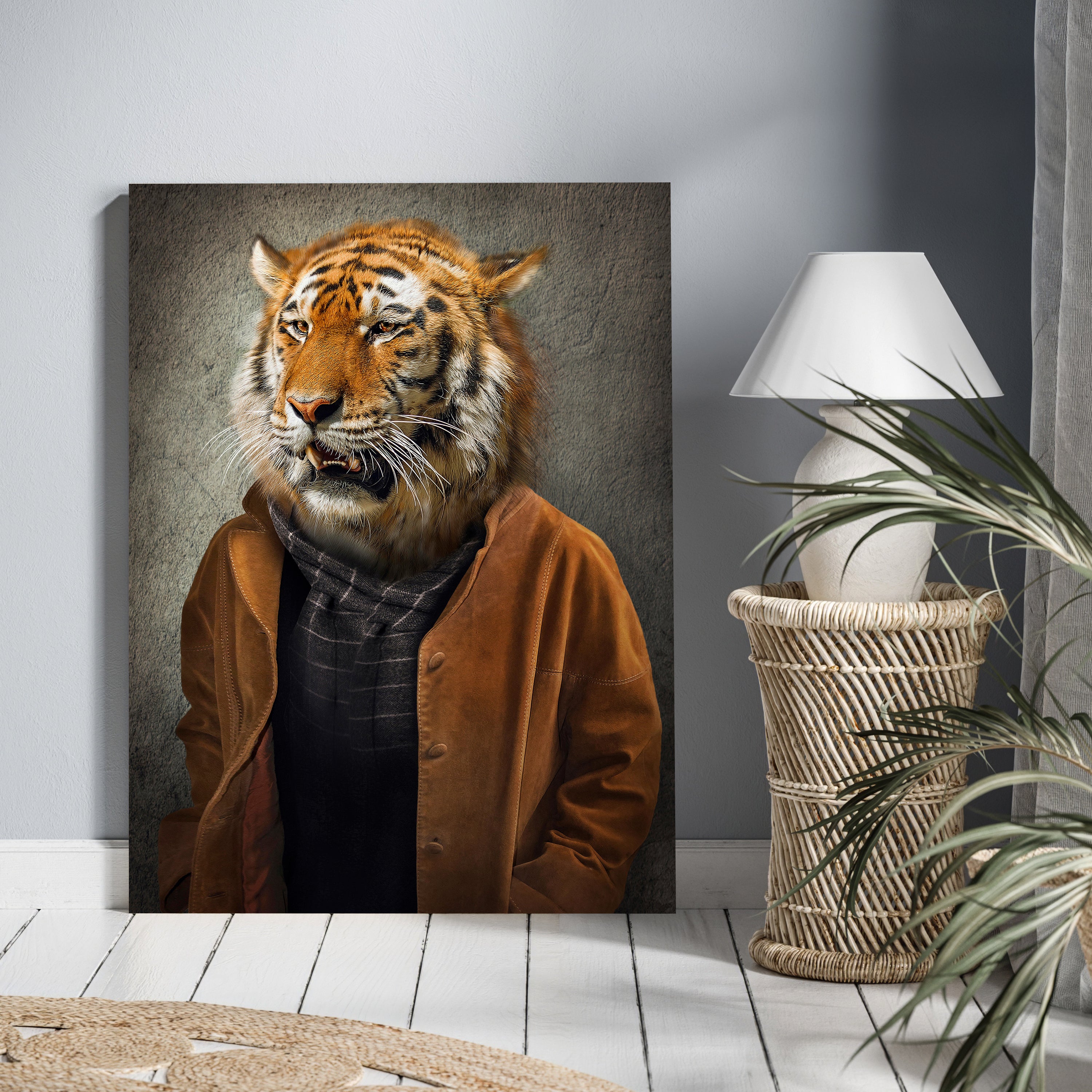 Leinwandbild Tiere, Hochformat, Casual Tiger M0093 kaufen - Bild 2
