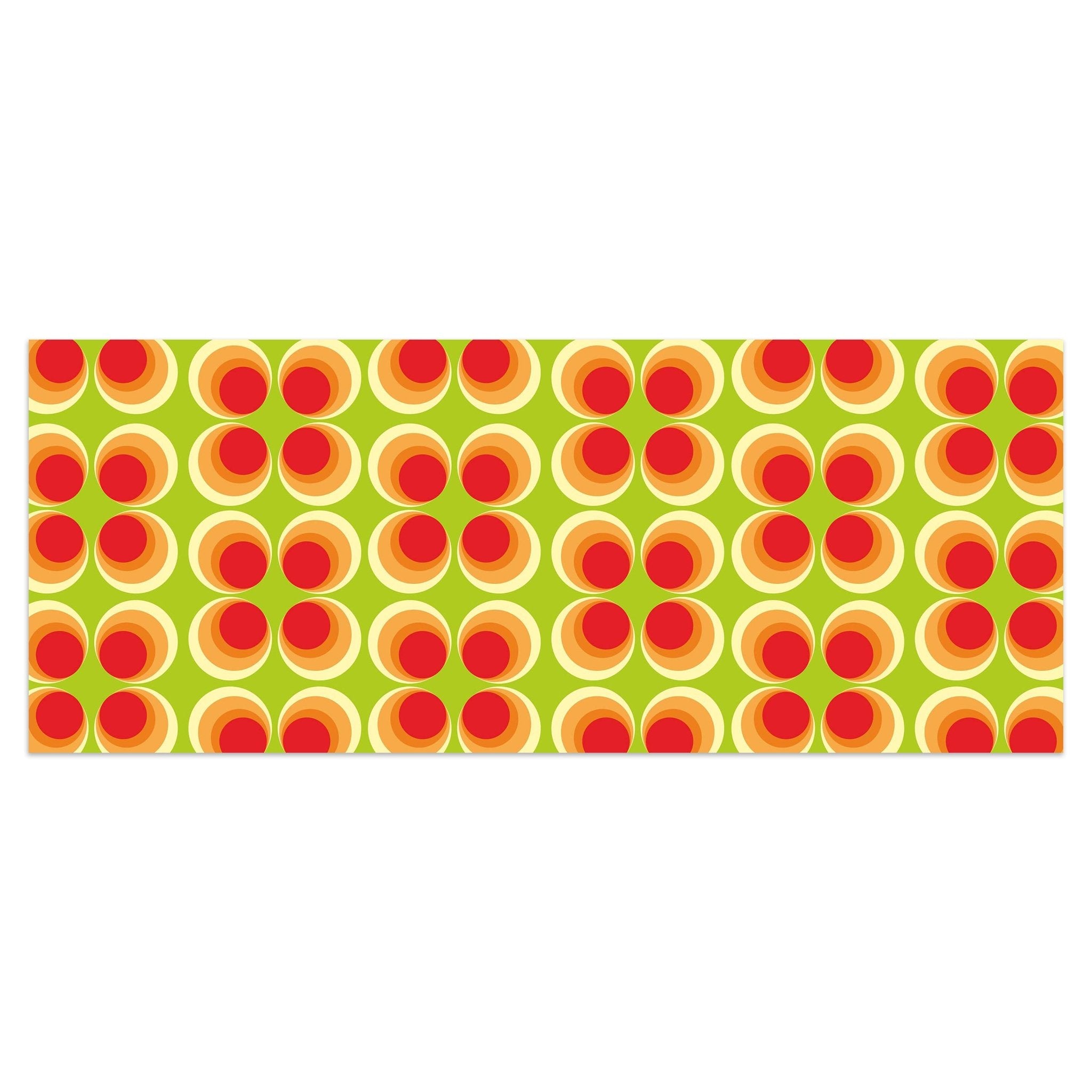 Leinwandbild Retrokreise Orange Muster M0098 kaufen - Bild 1