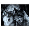 Tableau sur toile Animaux paysage loups M0102