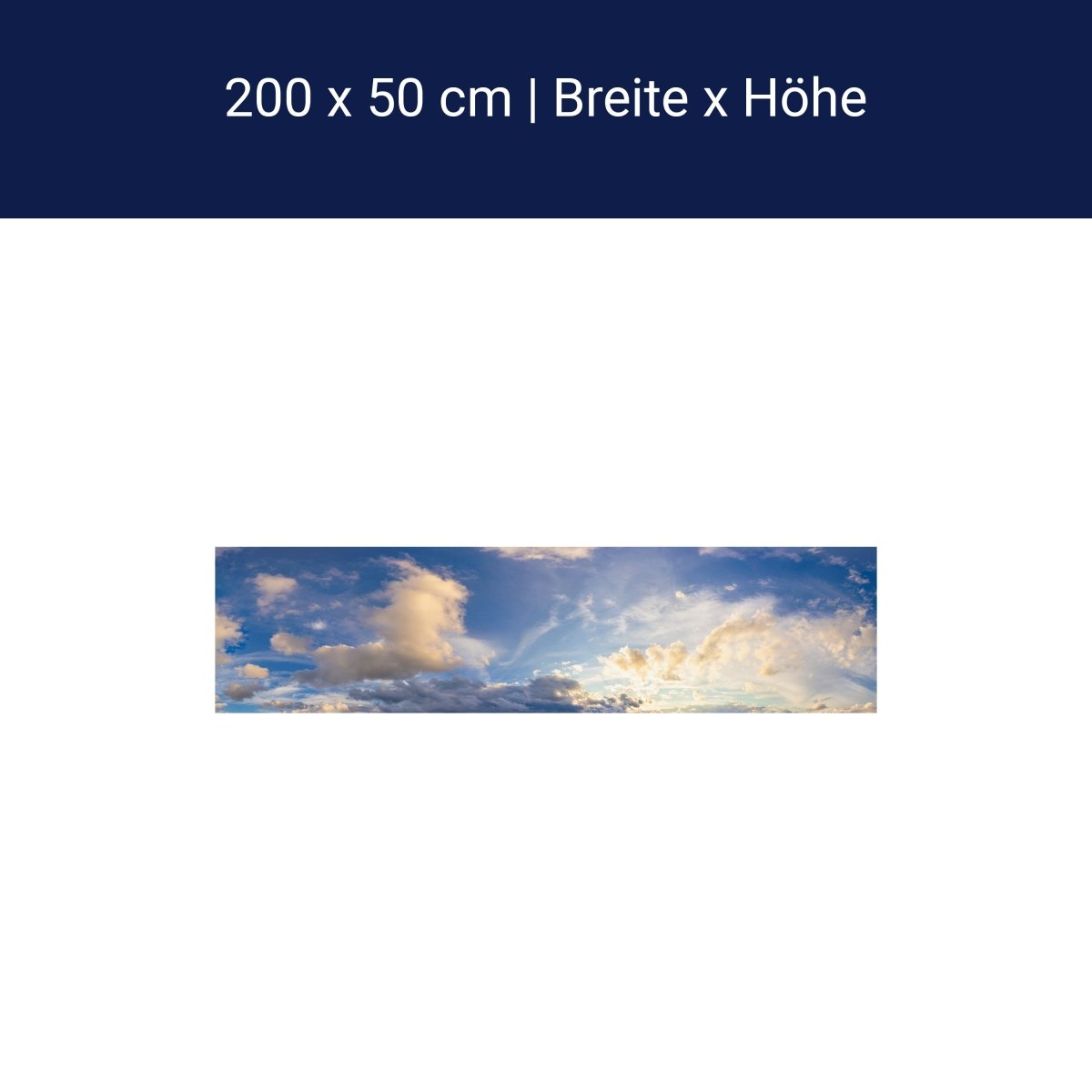 Panorama-Fototapete Blauer Himmel M0104