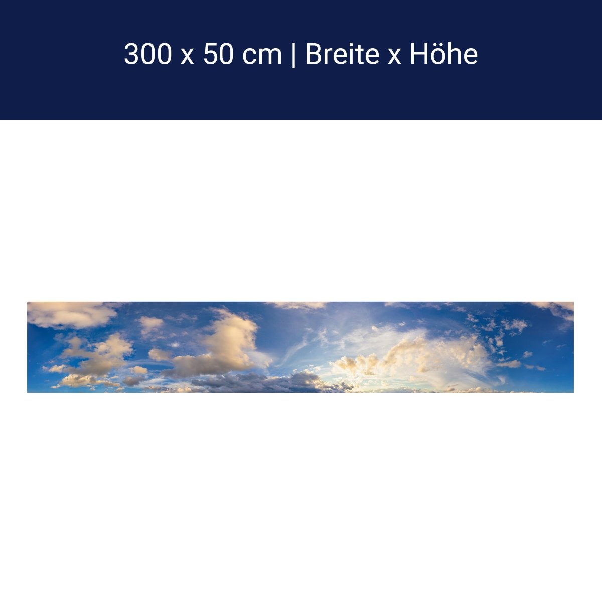 Panorama-Fototapete Blauer Himmel M0104