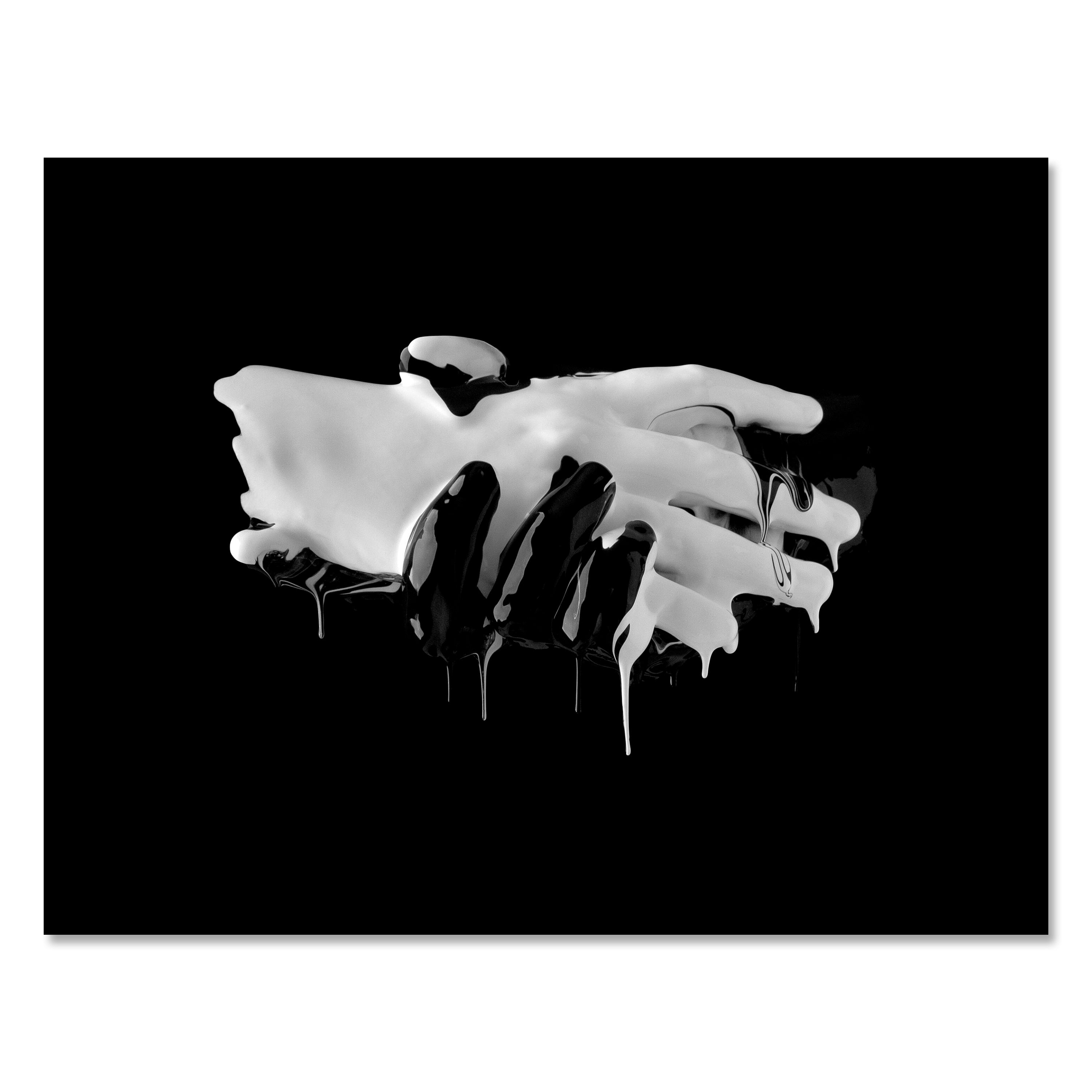 Leinwandbild Kunst & Gemälde, Querformat, Hände Schwarz Weiß M0107 kaufen - Bild 1