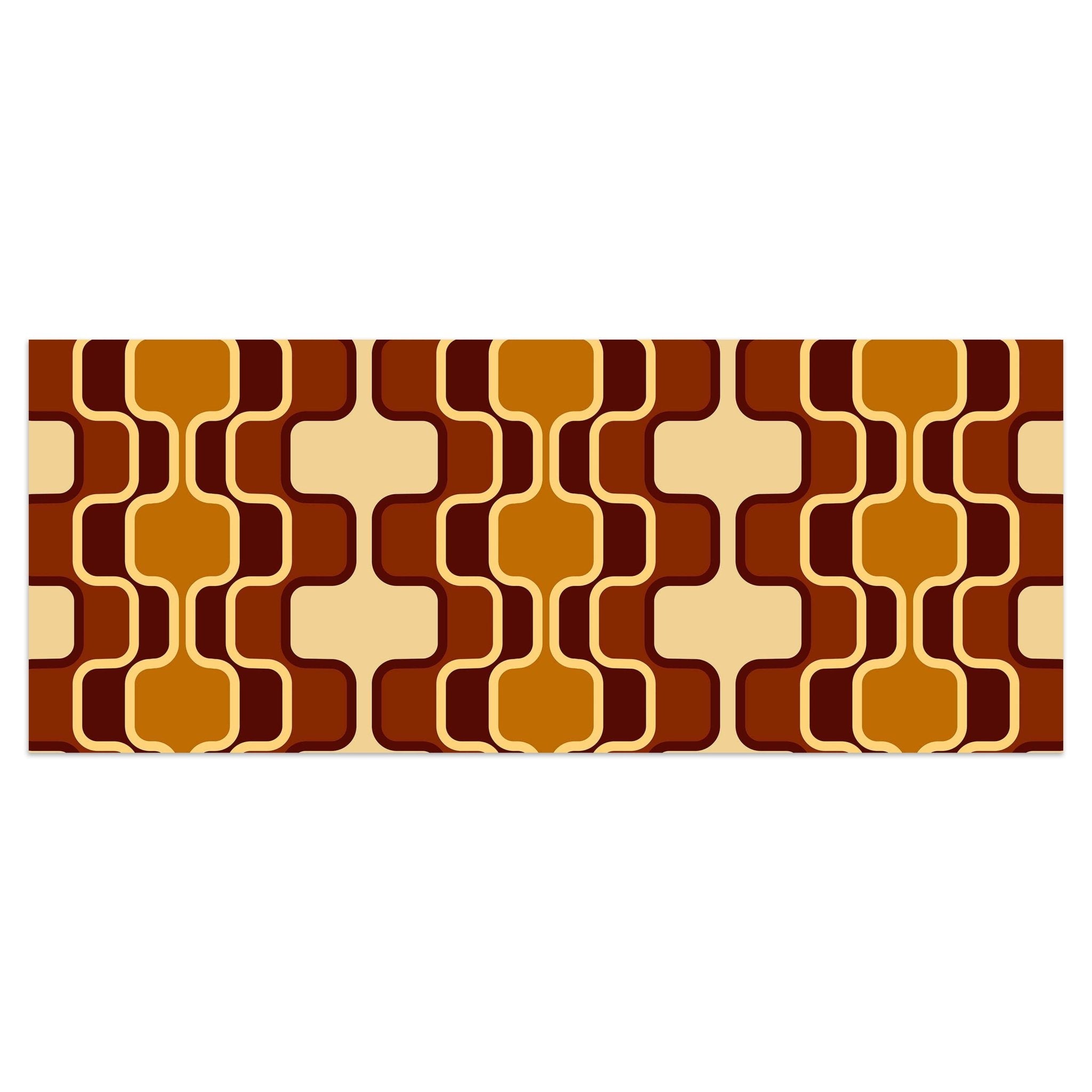 Leinwandbild Retromuster Braun Muster M0110 kaufen - Bild 1