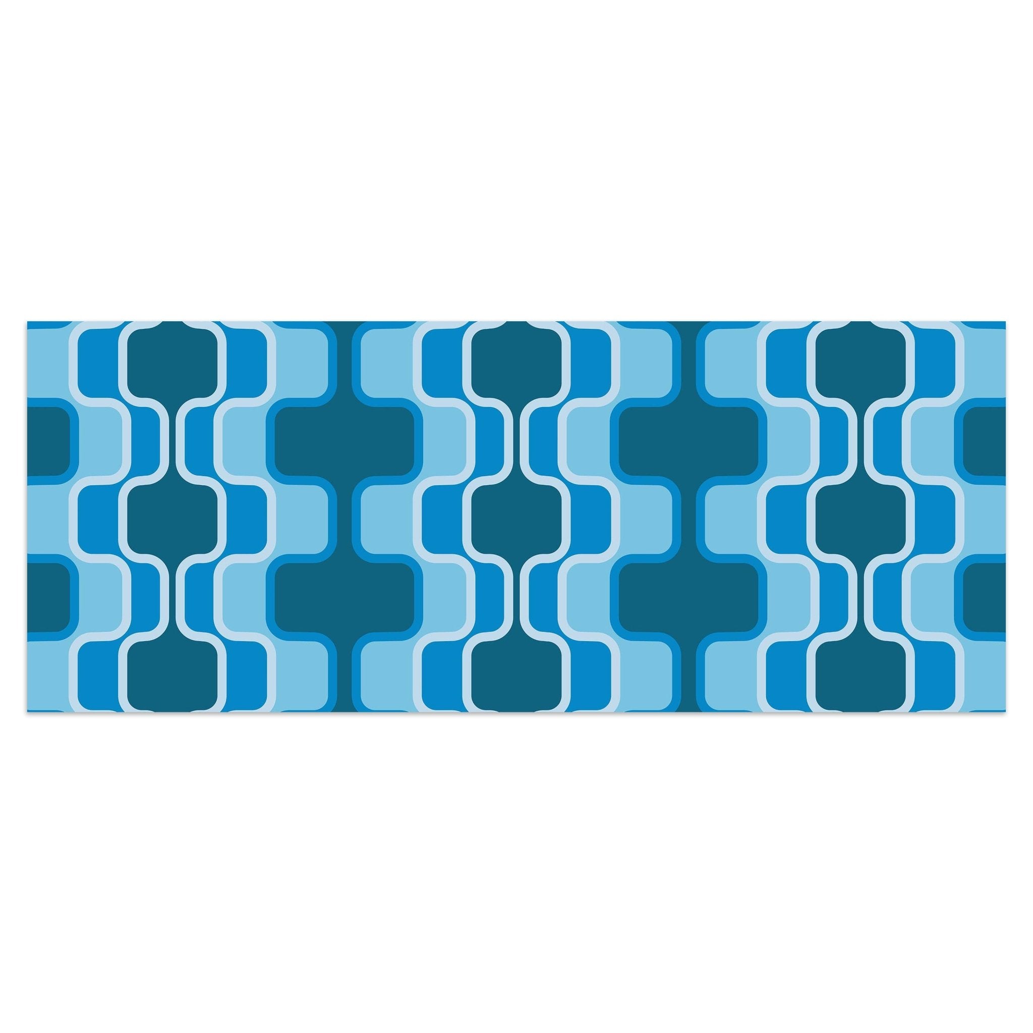 Leinwandbild Retromuster Blau Muster M0111 kaufen - Bild 1