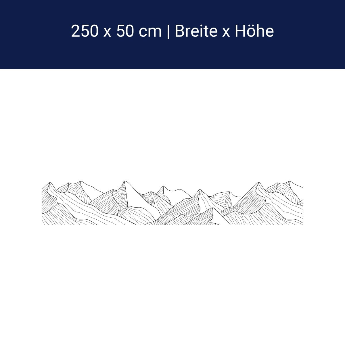 Panorama-Fototapete Minimalistische Berge M0113