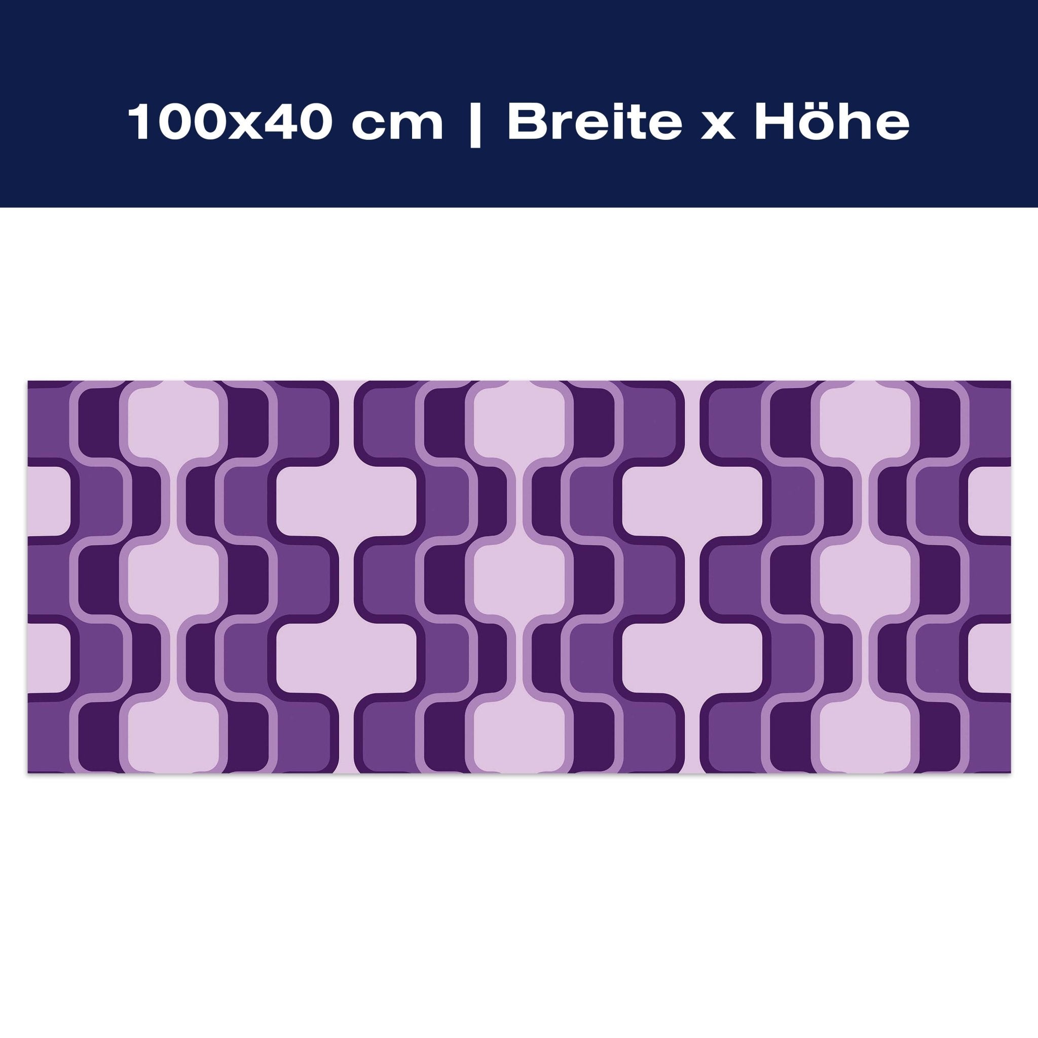Leinwandbild Retromuster Violett Muster M0115