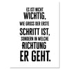 Leinwandbild Motivation, Hochformat, der erste Schritt 2 M0121