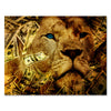 Canvas print motivational landscape lion money M0128