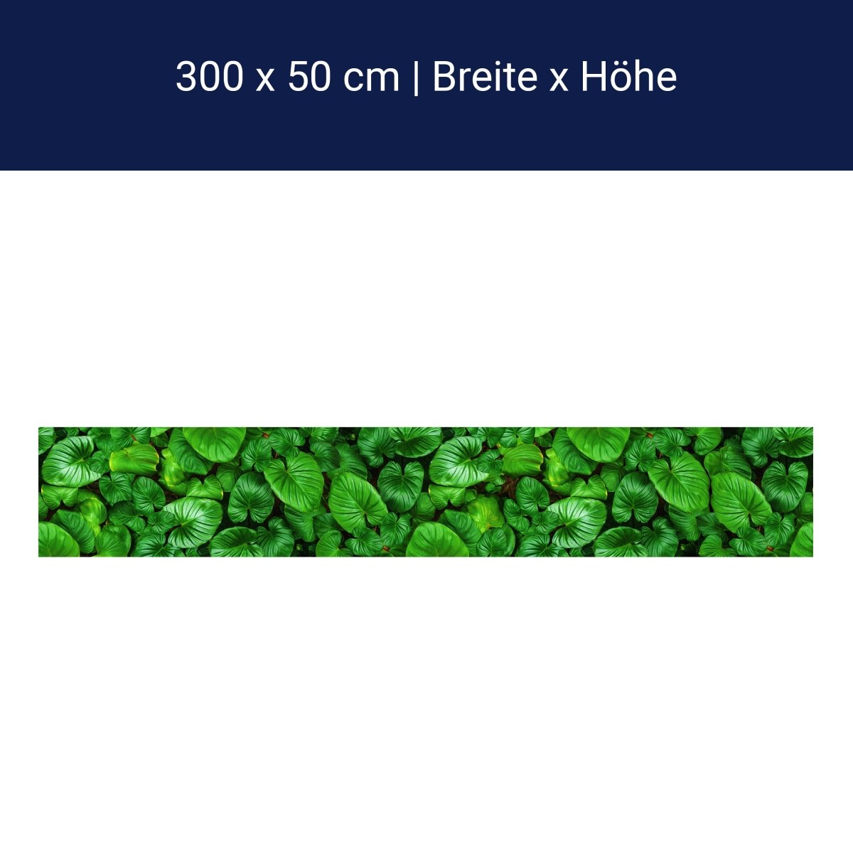 Panorama-Fototapete Grüne Blätter M0130