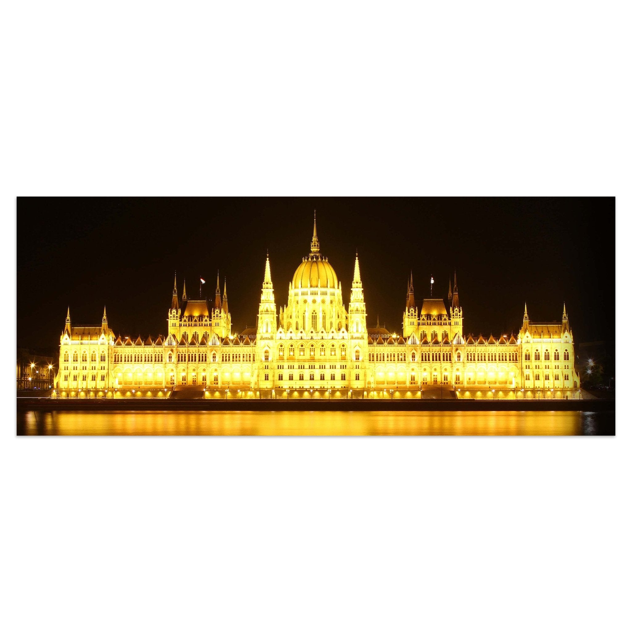 Leinwandbild Budapest bei Nacht M0226 kaufen - Bild 1