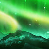 Kitchen splashback Green Northern Lights M0475