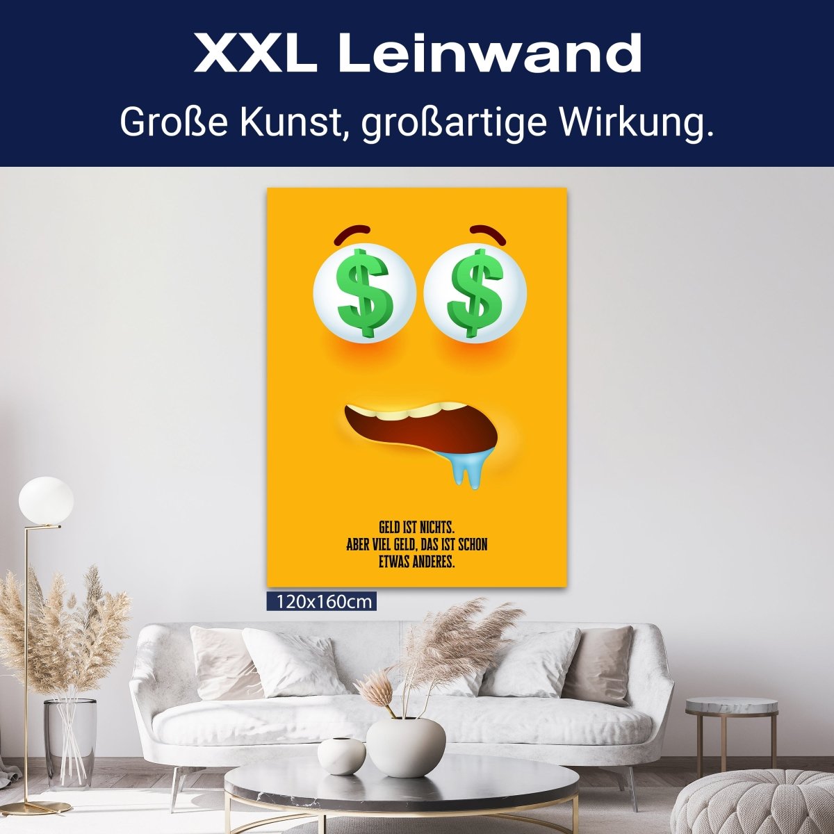 Leinwandbild Spruch, Geld ist nichts M0536 kaufen - Bild 9