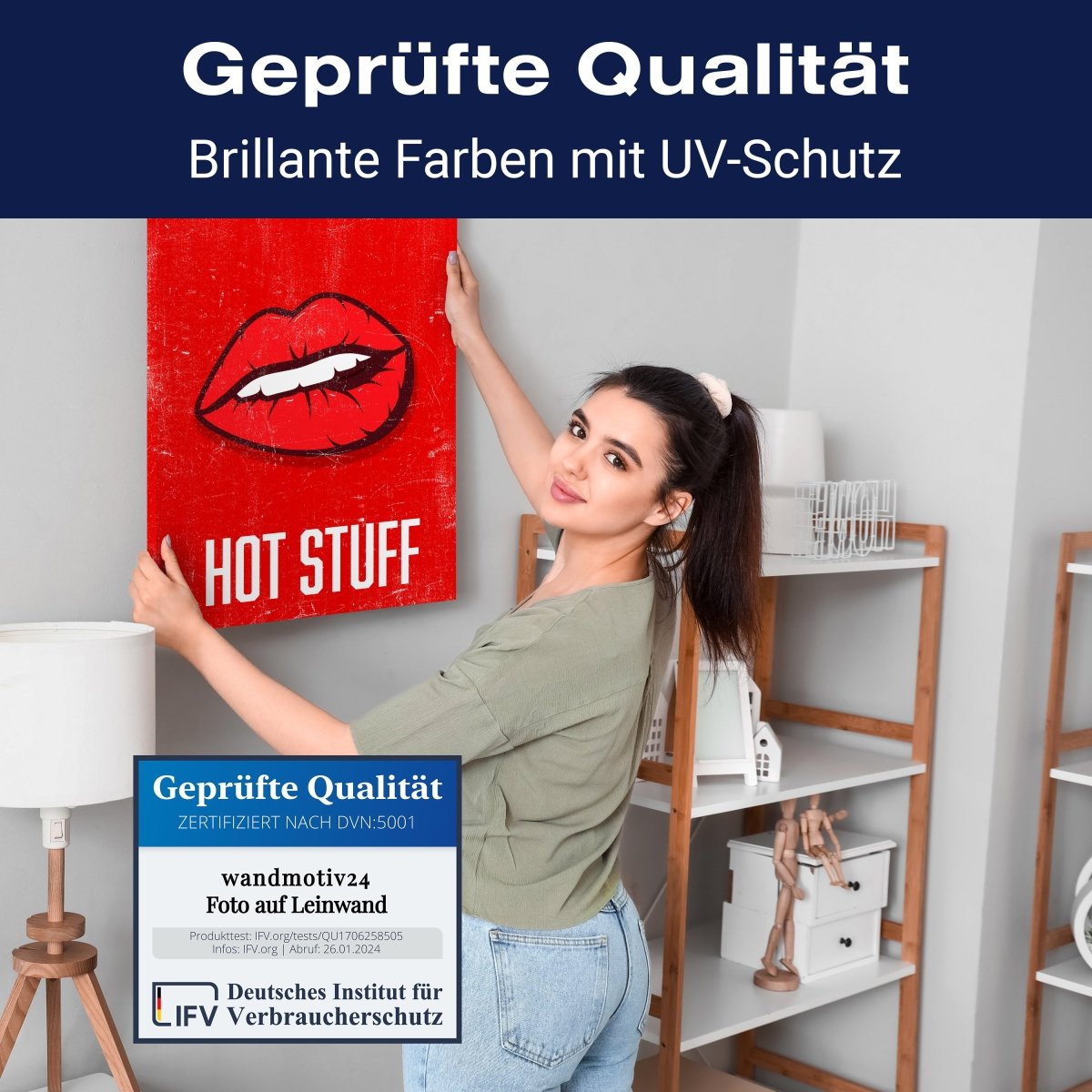 Leinwandbild Spruch, Hot Stuff M0539 kaufen - Bild 4