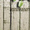 Door wallpaper wood fence white orchid M0539