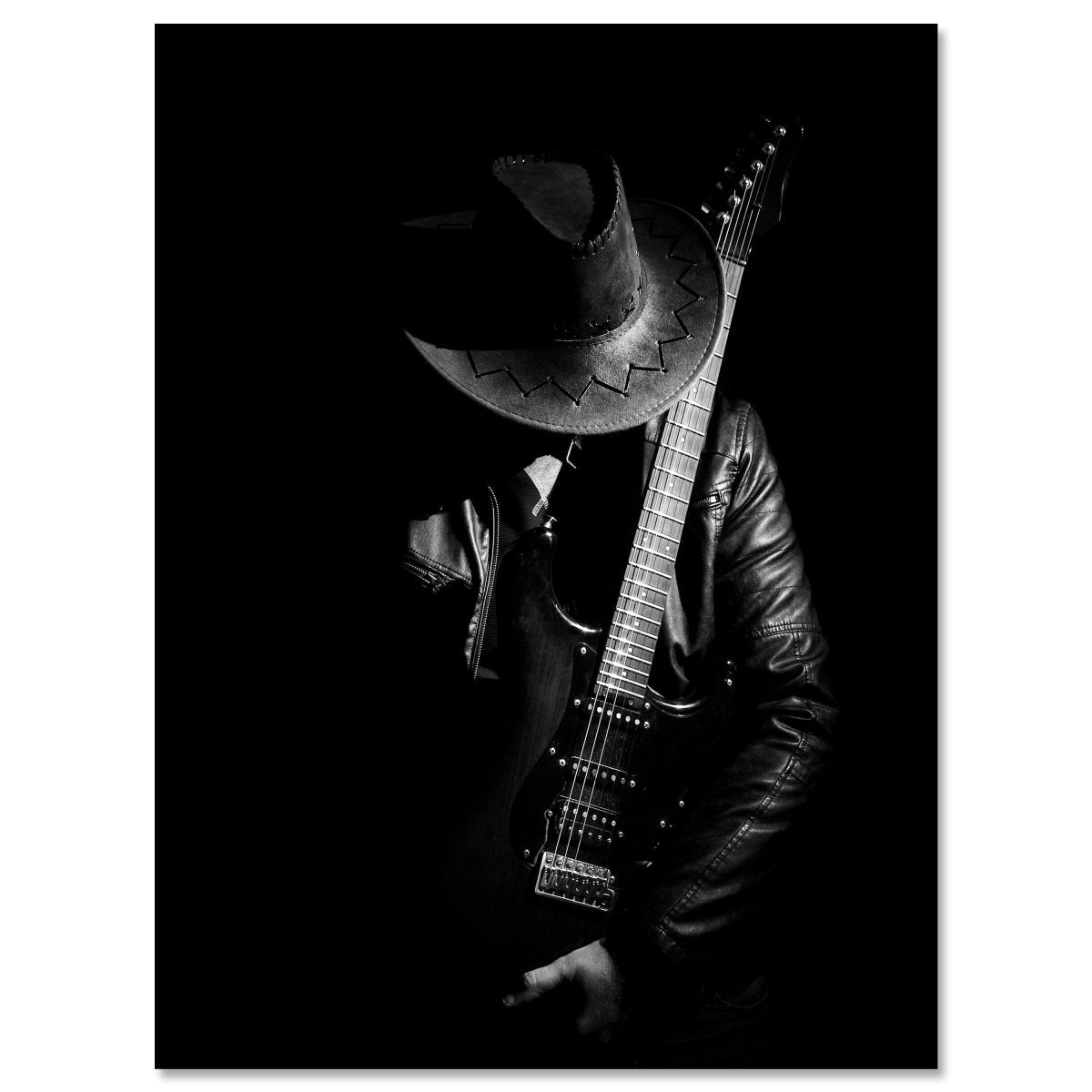 Leinwandbild Schwarz-Weiß, Gitarre M0543 kaufen - Bild 1
