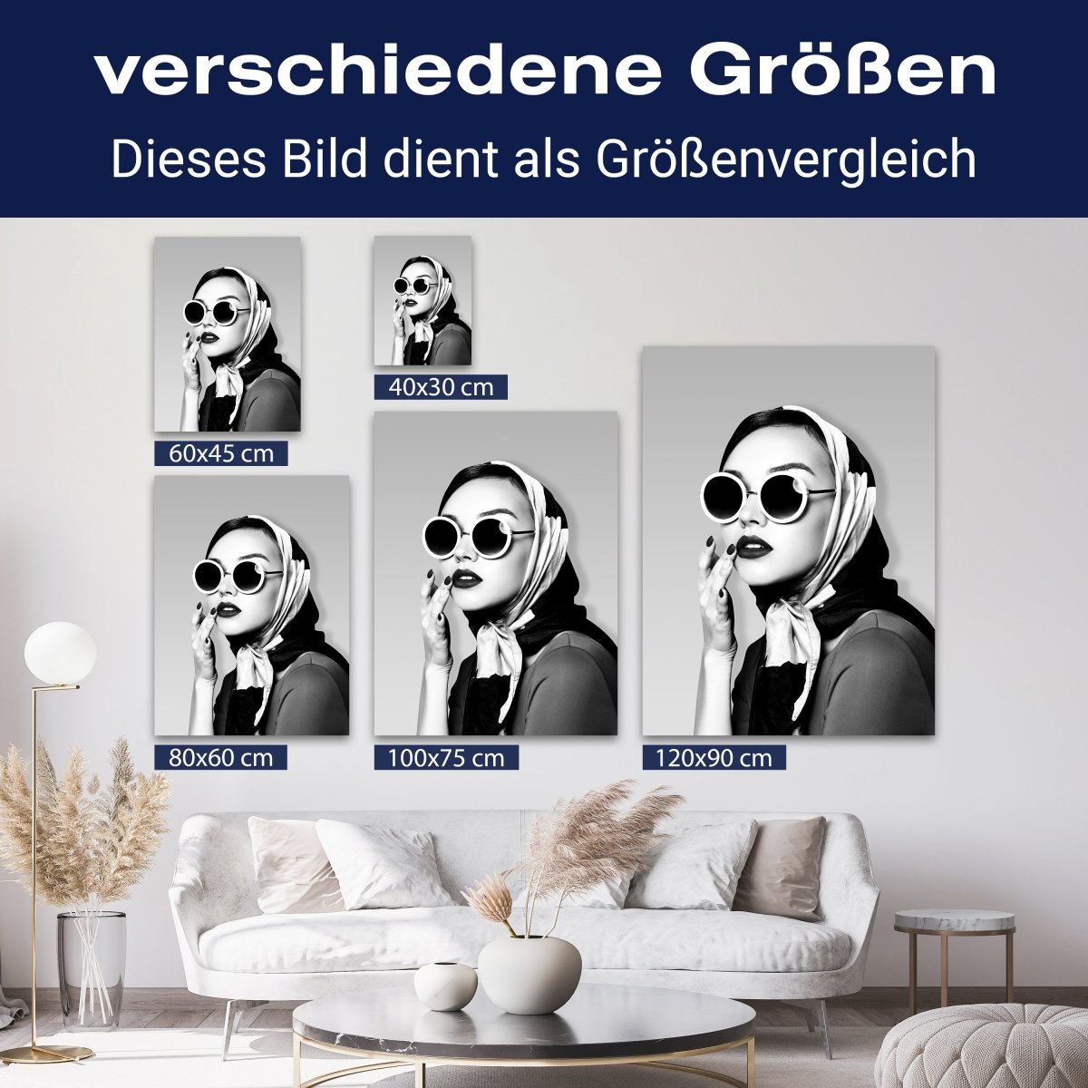 Leinwandbild Models, Schwarz-Weiß M0546 kaufen - Bild 8