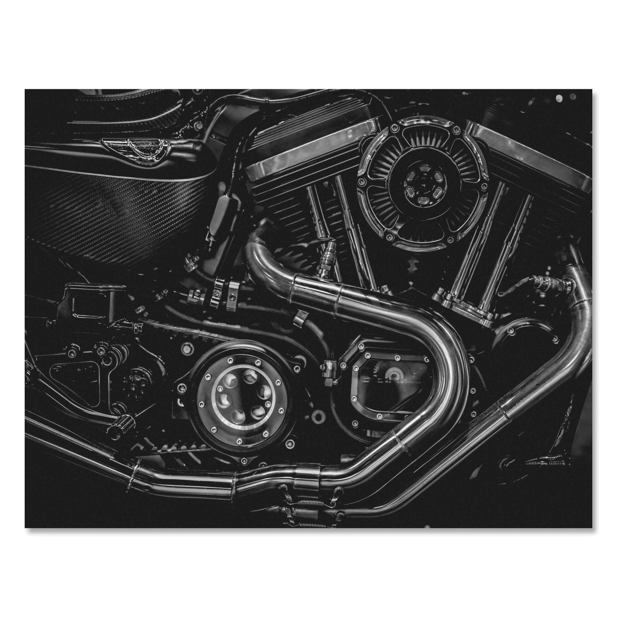 Leinwandbild Schwarz-Weiß, Motorrad M0565 kaufen - Bild 1