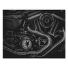 Black and white Canvas Print, Motorbike M0565