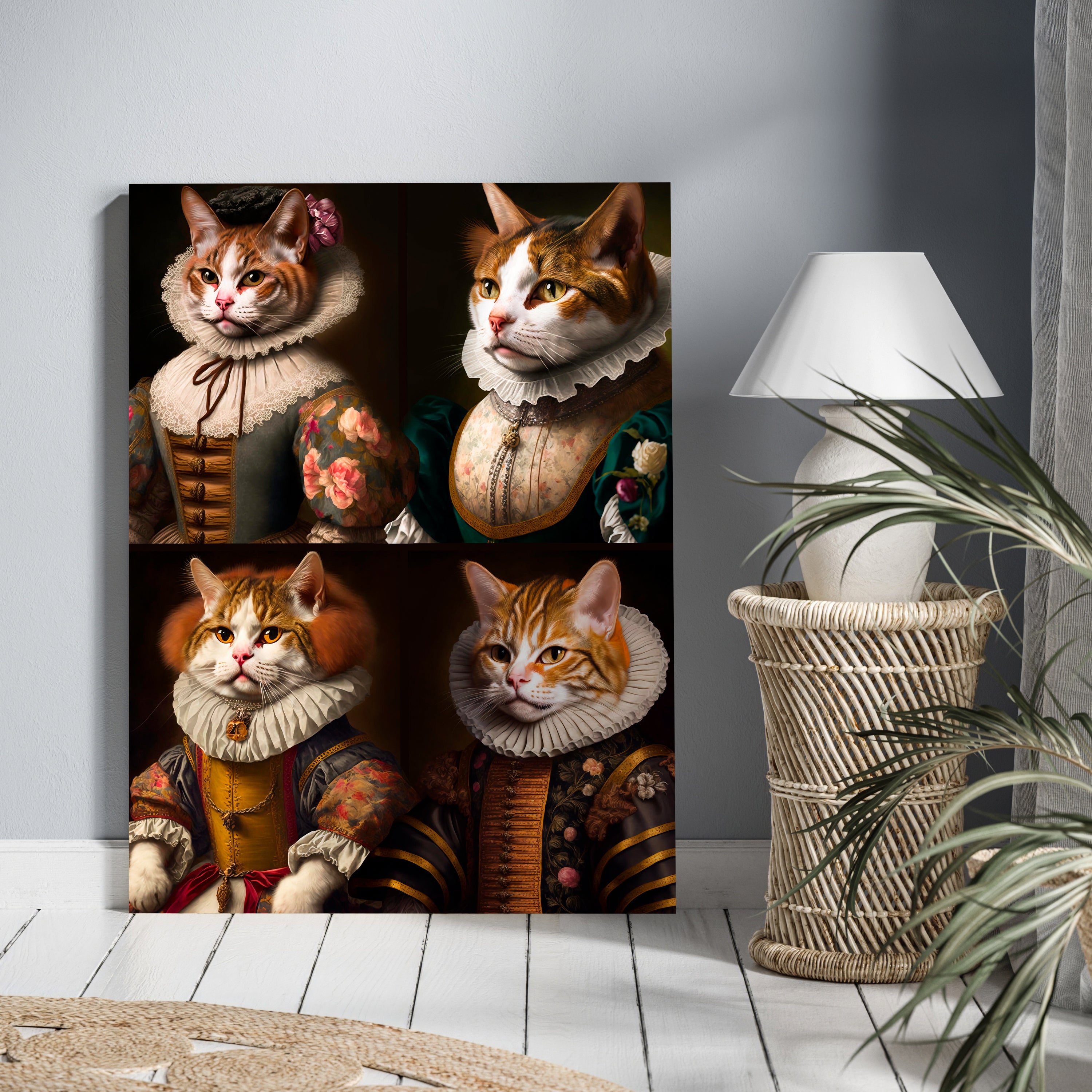 Leinwandbild Katzen, Vintage, Hochformat M0598 kaufen - Bild 2