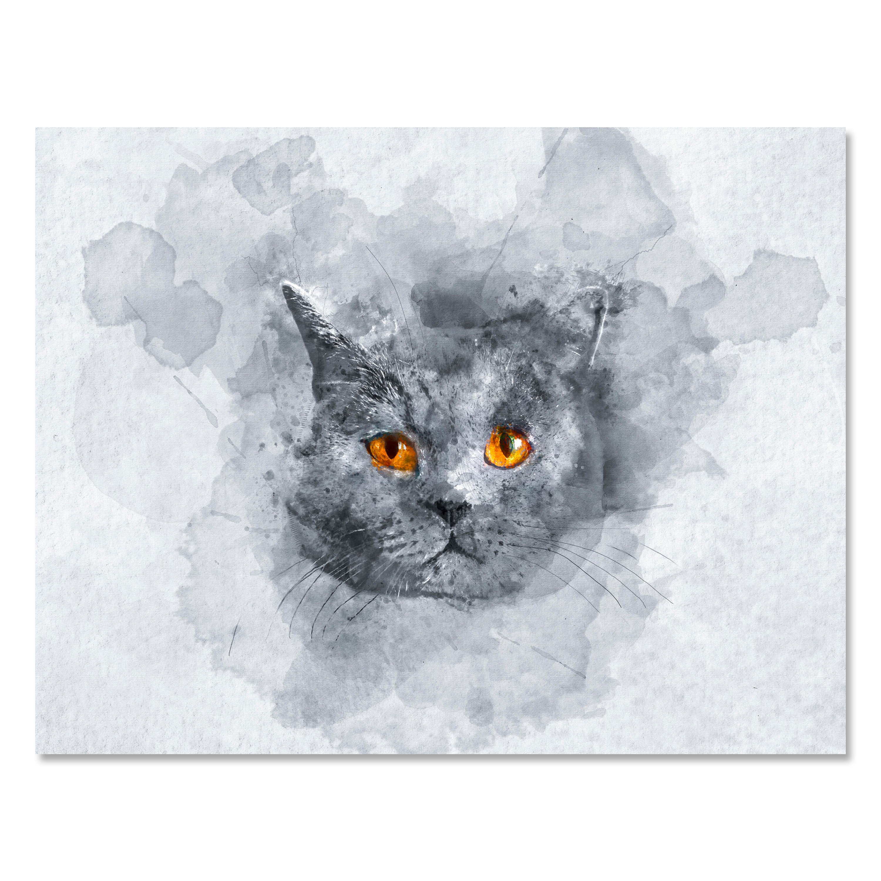 Leinwandbild Malerei, Katze, Querformat M0614 kaufen - Bild 1