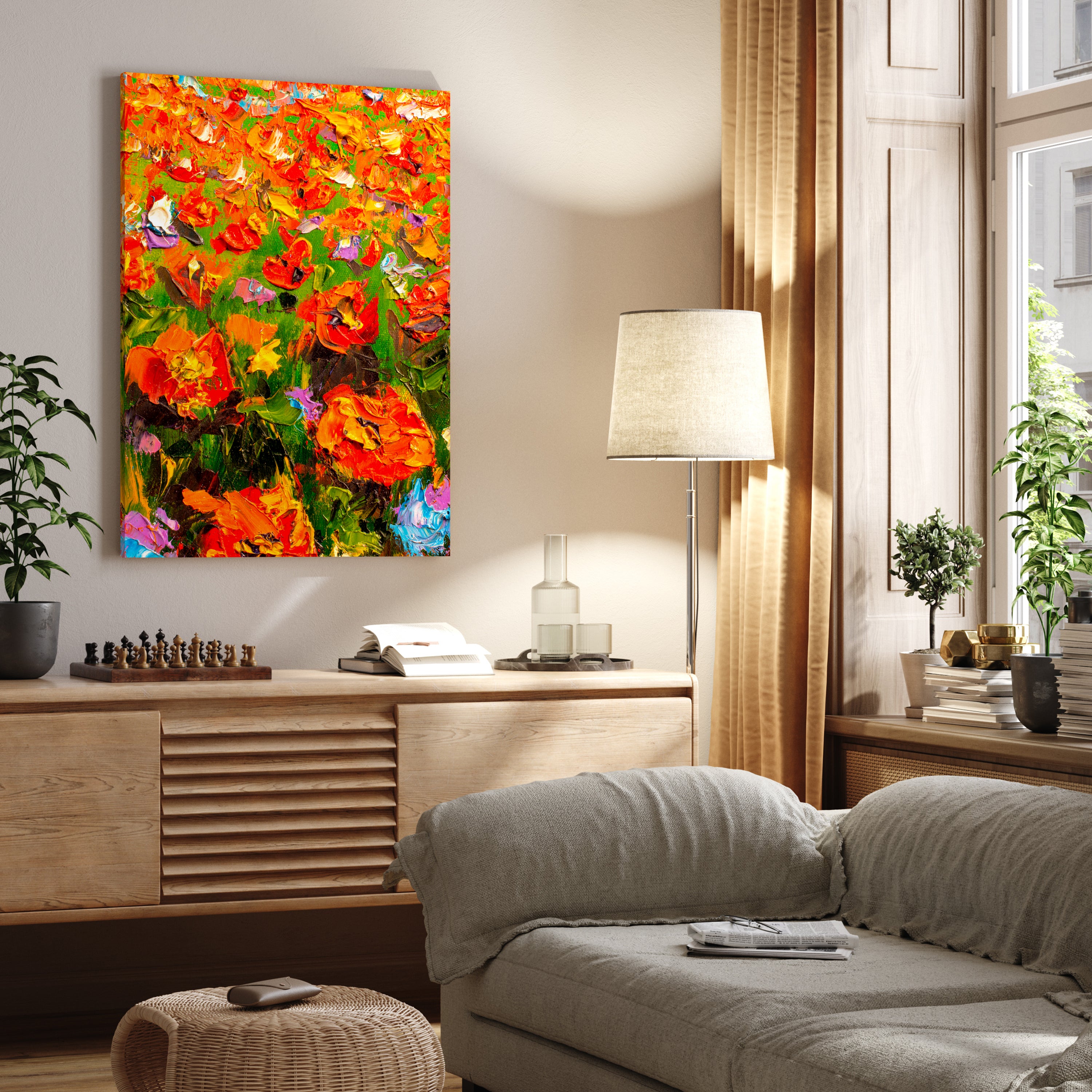 Leinwandbild Malerei, Blumen, Hochformat M0615 kaufen - Bild 2