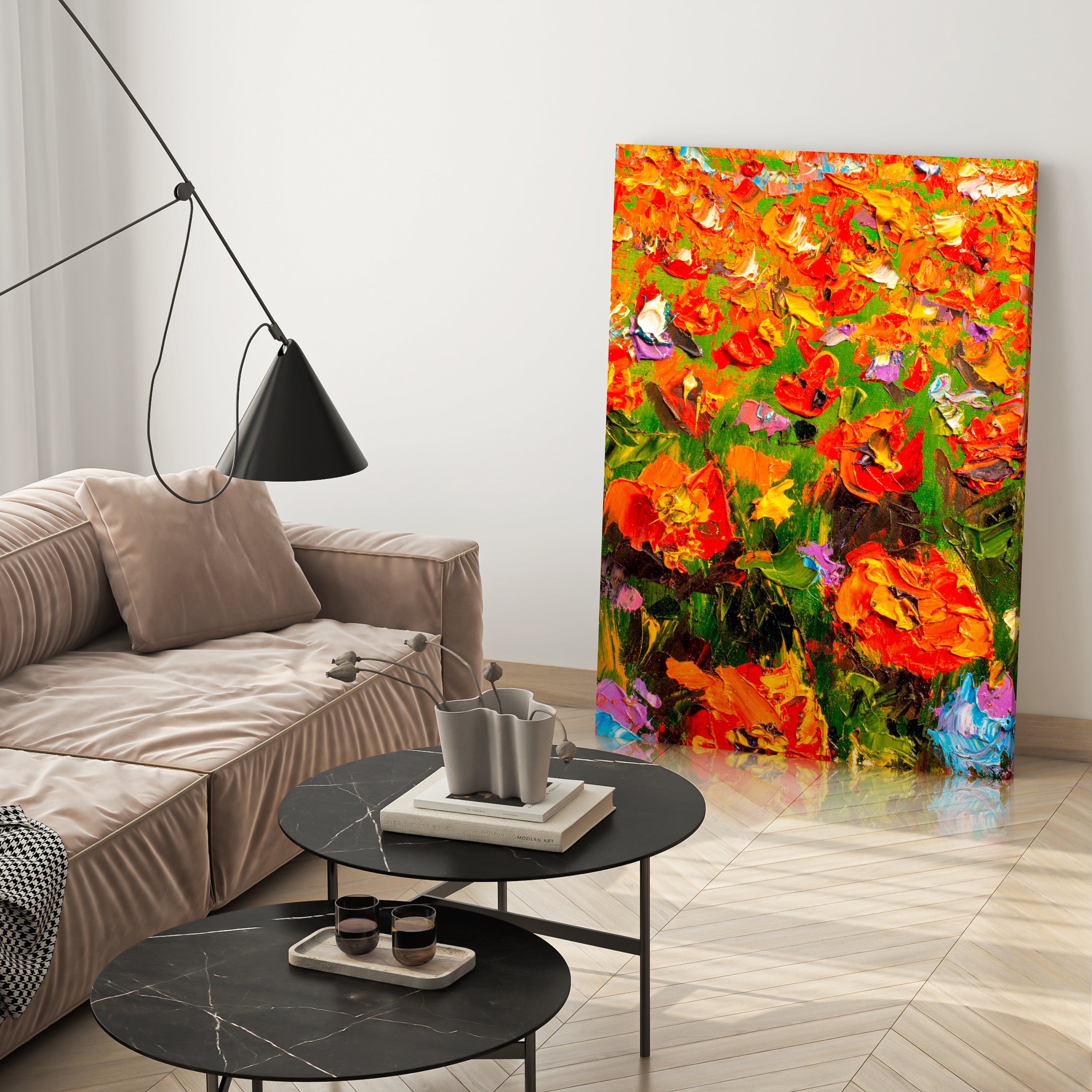 Leinwandbild Malerei, Blumen, Hochformat M0615 kaufen - Bild 3