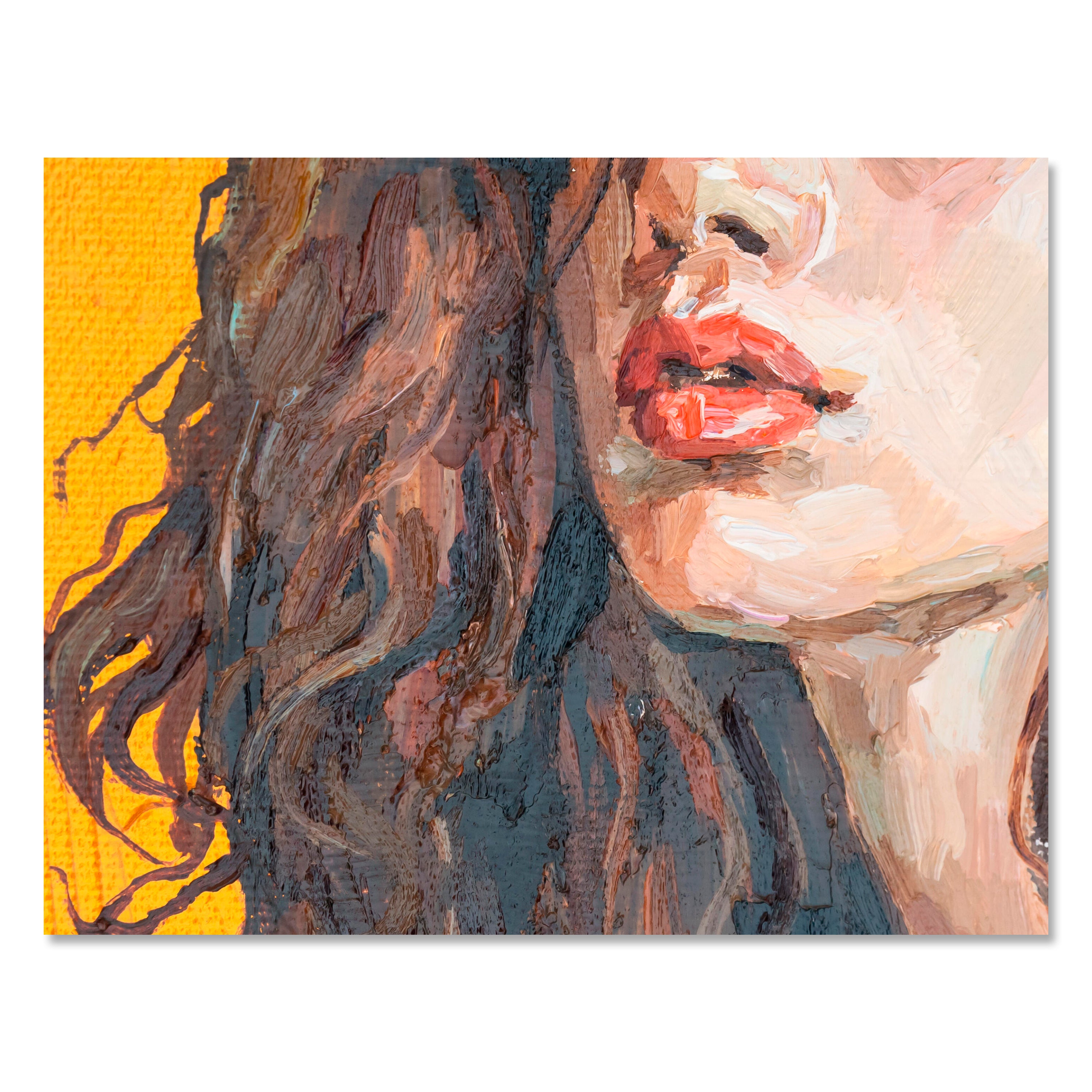 Leinwandbild Malerei, Frau, Lippen, Querformat M0618 kaufen - Bild 1