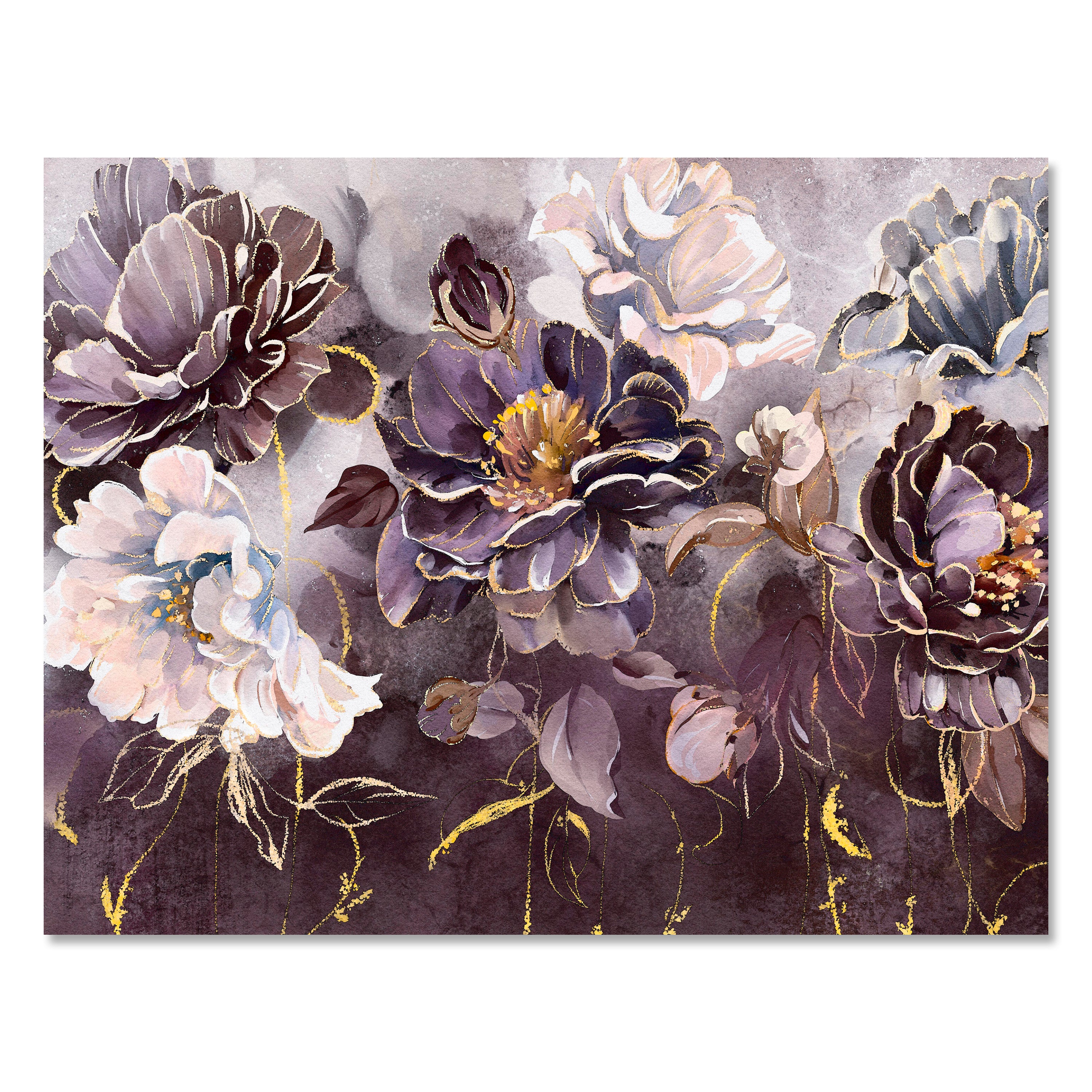 Leinwandbild Malerei, Blumen, Blüten, Querformat M0620 kaufen - Bild 1