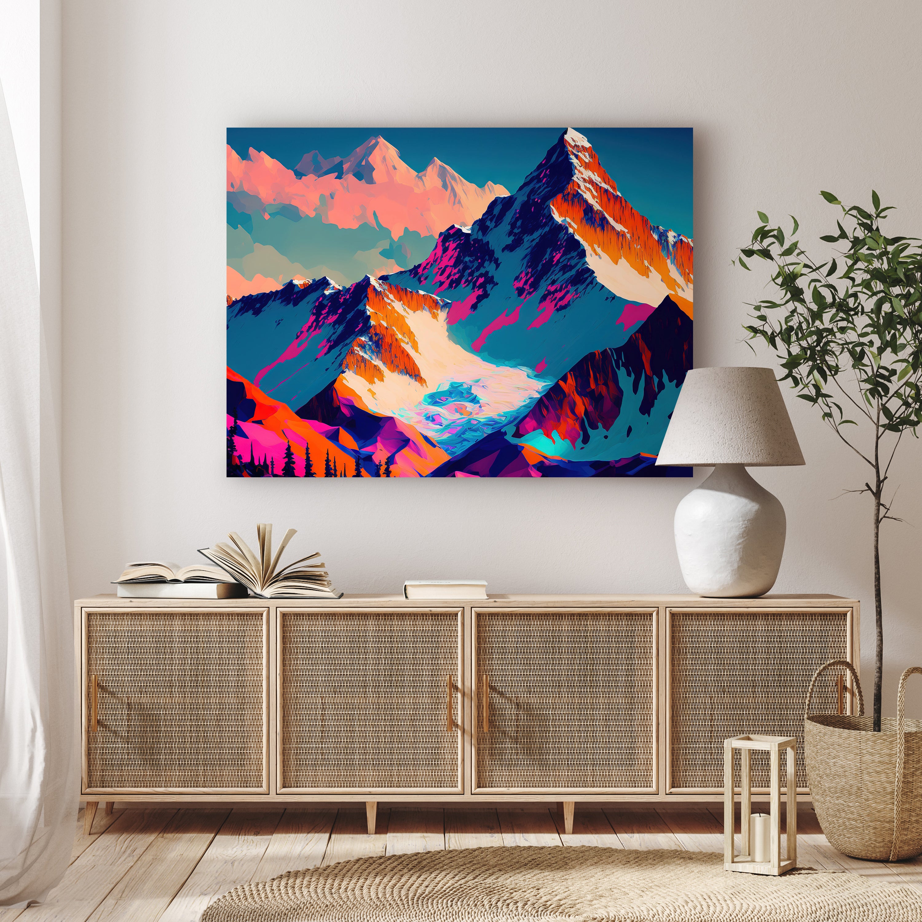 Leinwandbild Digital Art, Berge, Querformat M0621 kaufen - Bild 2