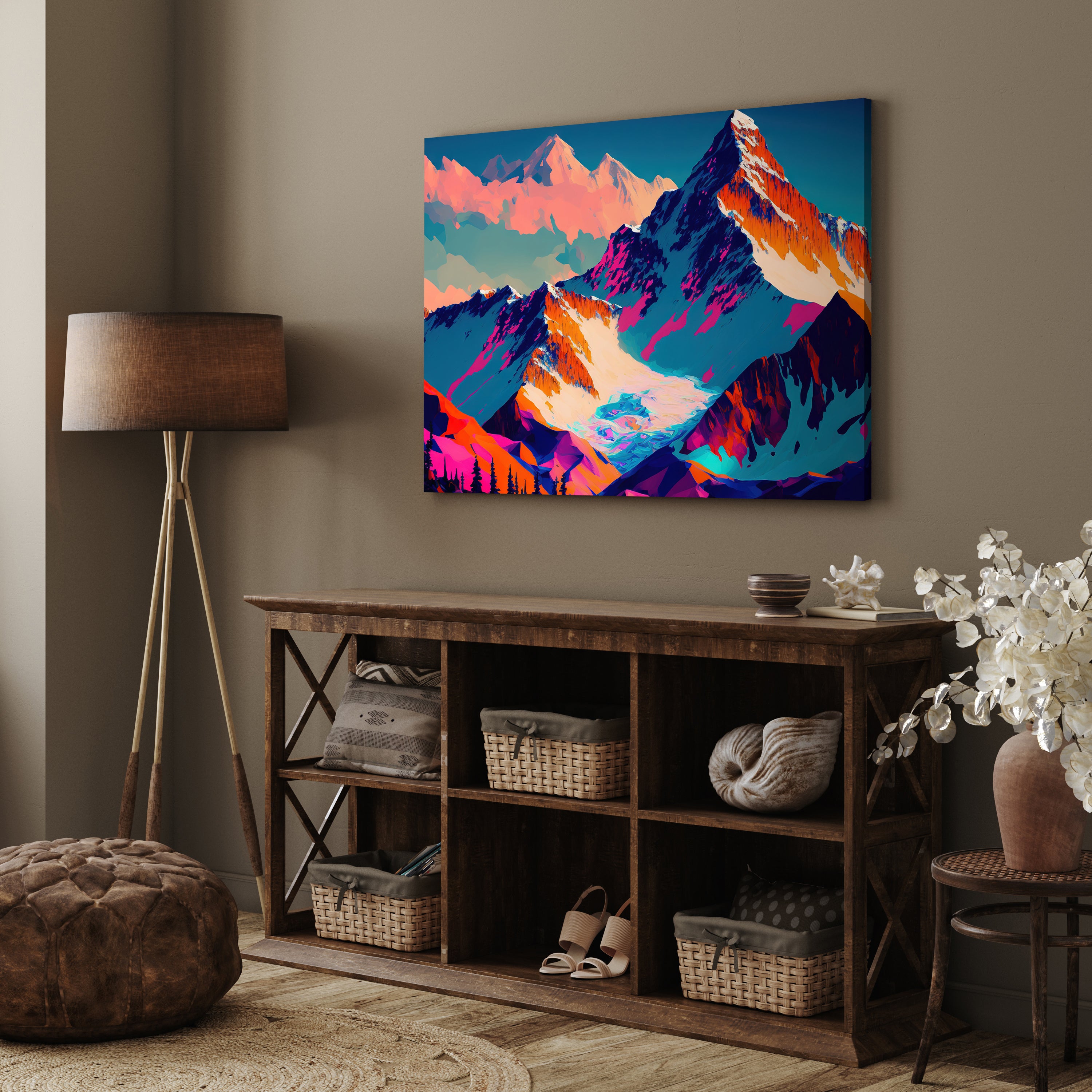 Leinwandbild Digital Art, Berge, Querformat M0621 kaufen - Bild 3