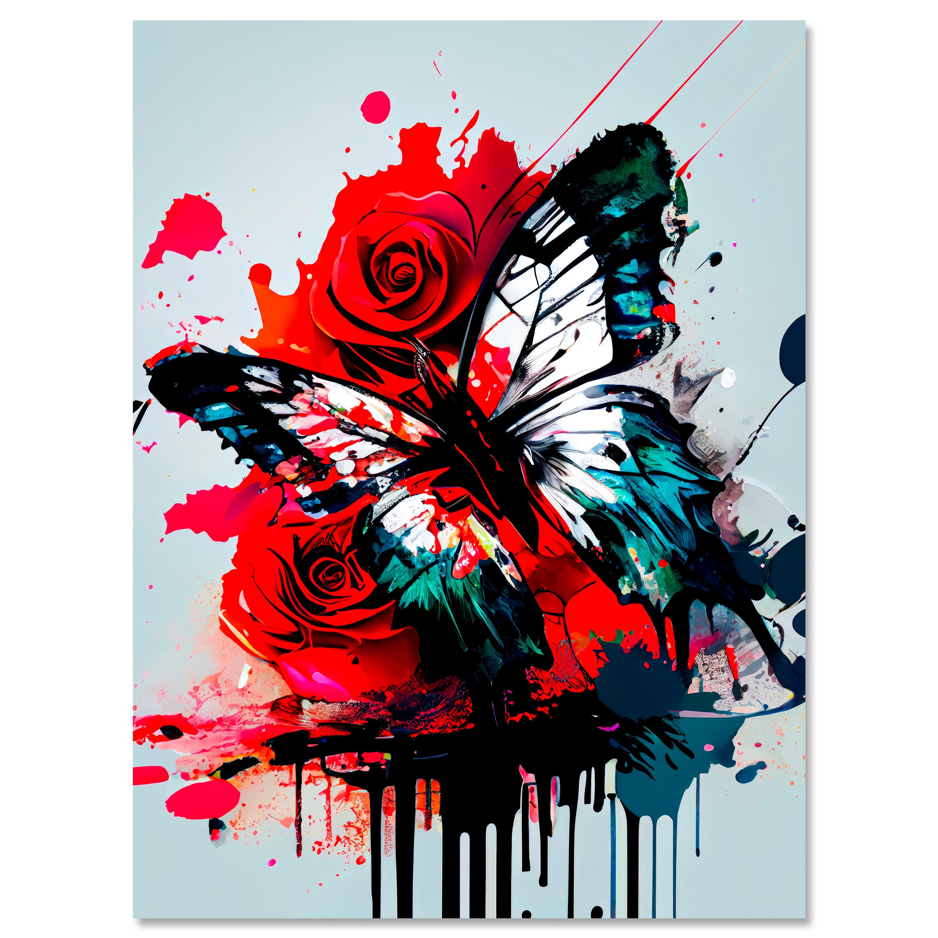 Leinwandbild Digital Art, Schmetterling, Hochformat M0623 kaufen - Bild 1