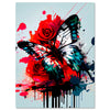Canvas picture Digital Art, butterfly, portrait format M0623