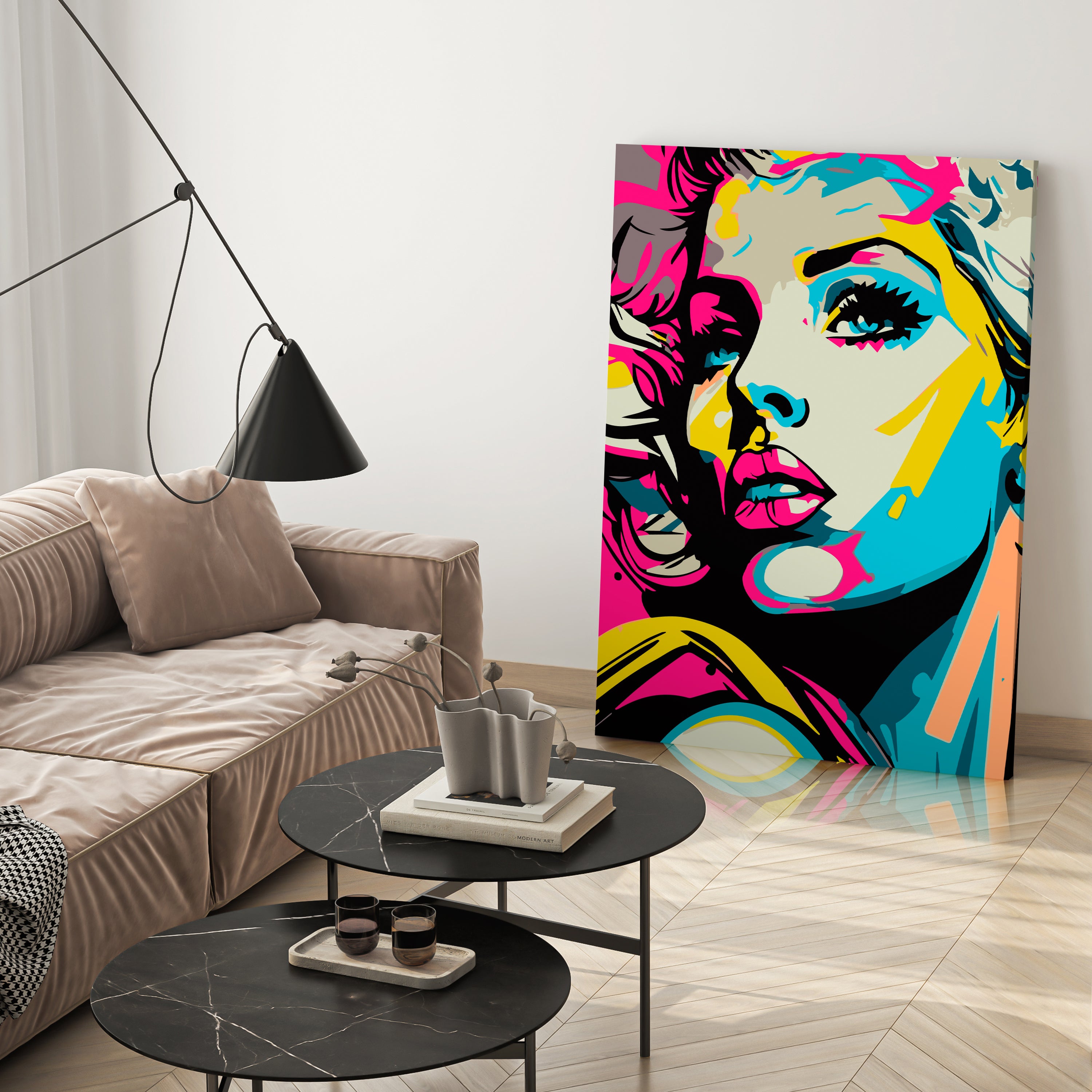 Leinwandbild Pop Art, Frau, Hochformat M0625 kaufen - Bild 3