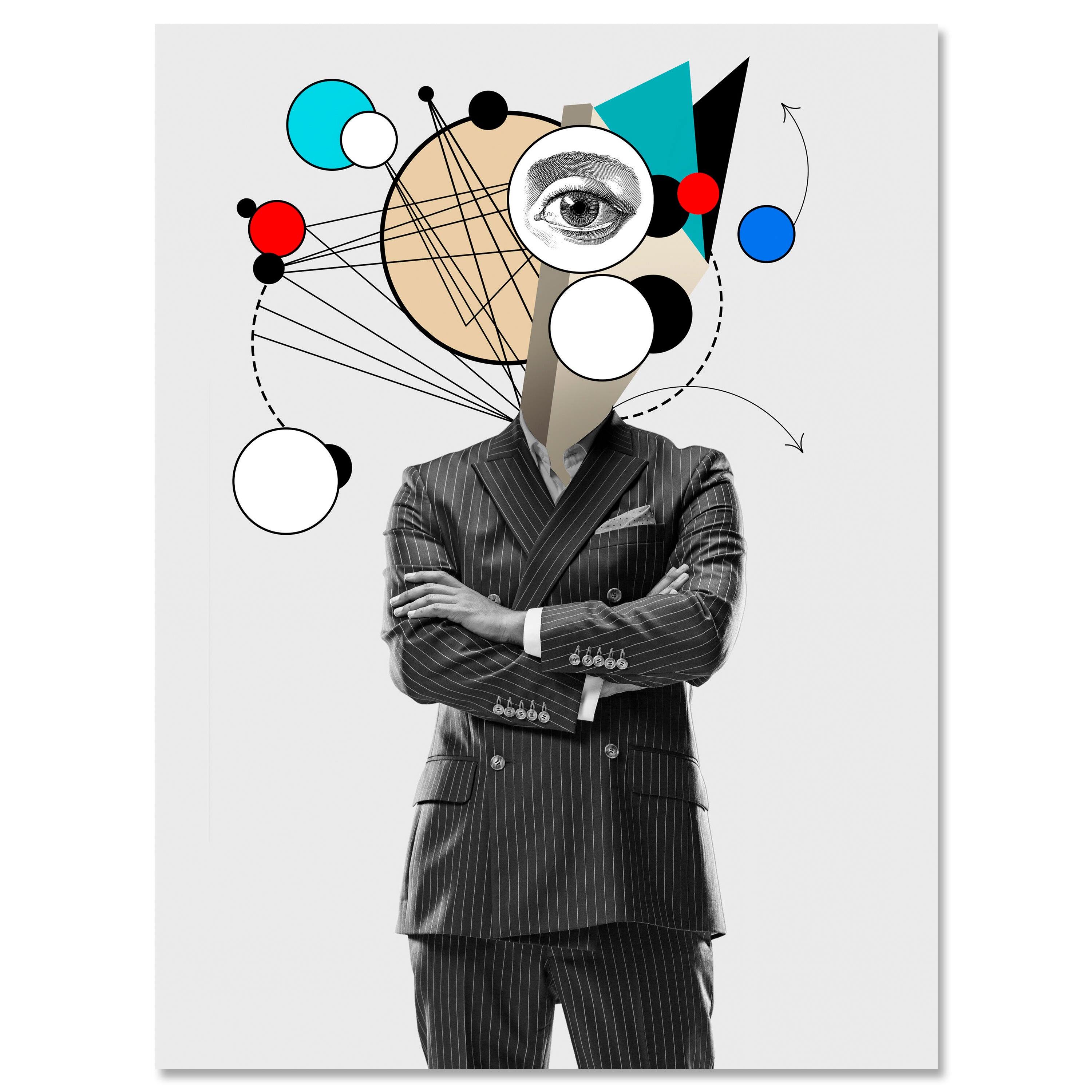 Leinwandbild Digital Art, Anzug, Hochformat M0632 kaufen - Bild 1