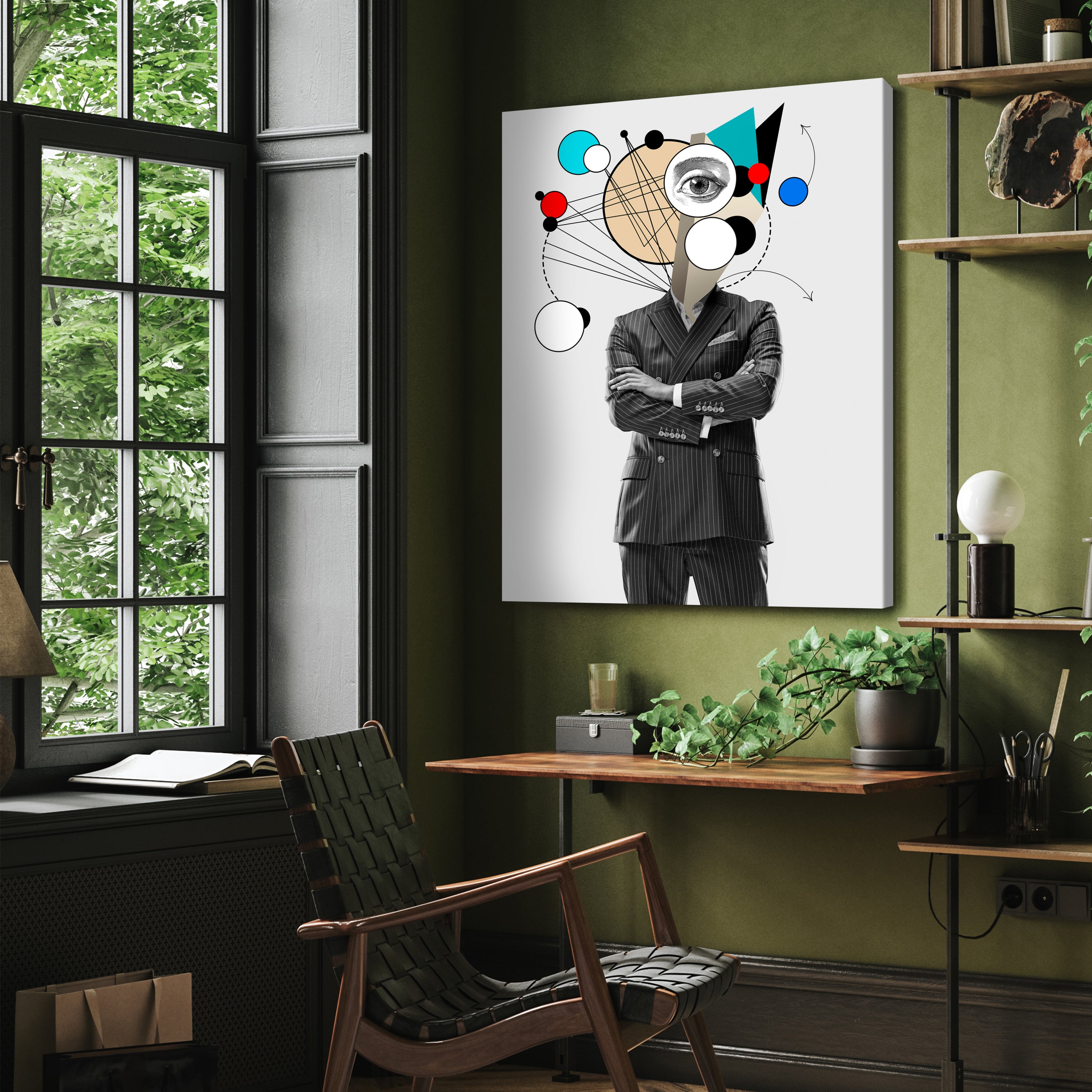 Leinwandbild Digital Art, Anzug, Hochformat M0632 kaufen - Bild 3