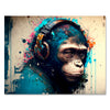 Canvas picture Digital Art, Monkey, Landscape format M0645