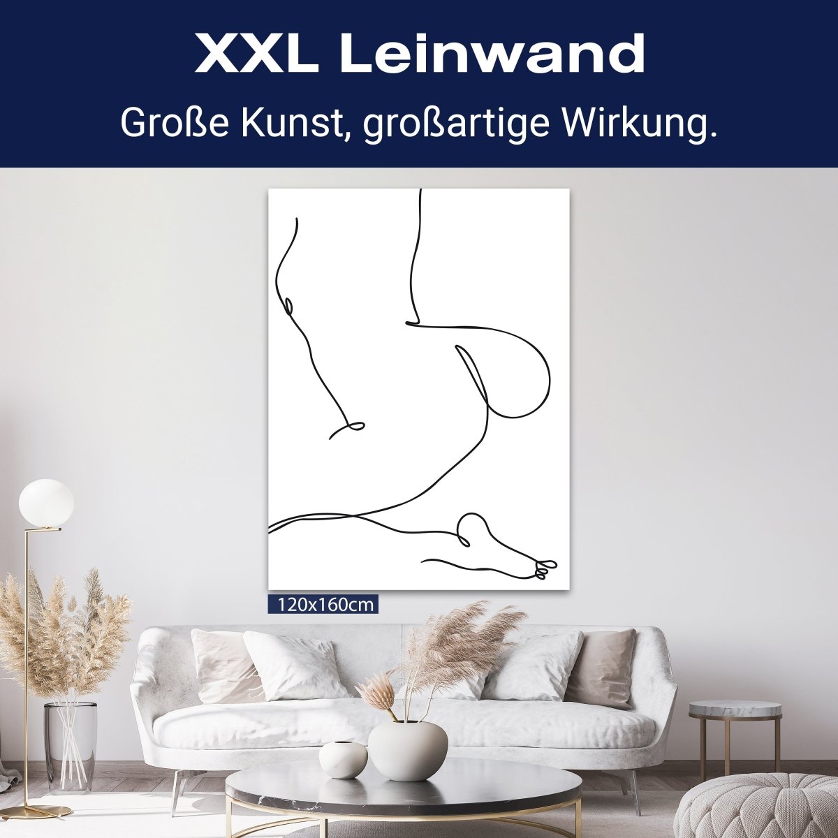 Leinwandbild Minimalismus, Frau, Hochformat M0646 kaufen - Bild 9