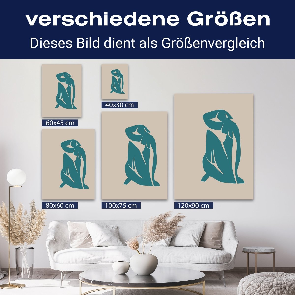 Leinwandbild Minimalismus, Frau, Hochformat M0655 kaufen - Bild 8